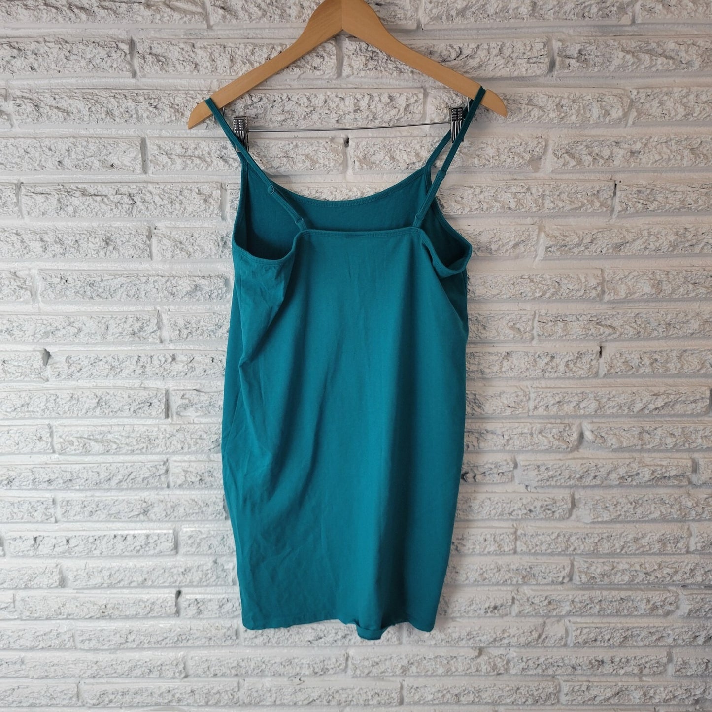 Torrid Womens Dress 1 1X Plus Slip Mini Blue Cotton Blend Adjustable Spaghetti