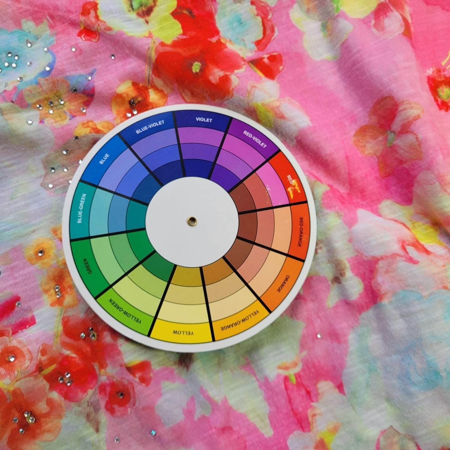 Concepts Womens Top XXXL 22 Plus Tank Pink Blue Floral Rhinestones Lightweight