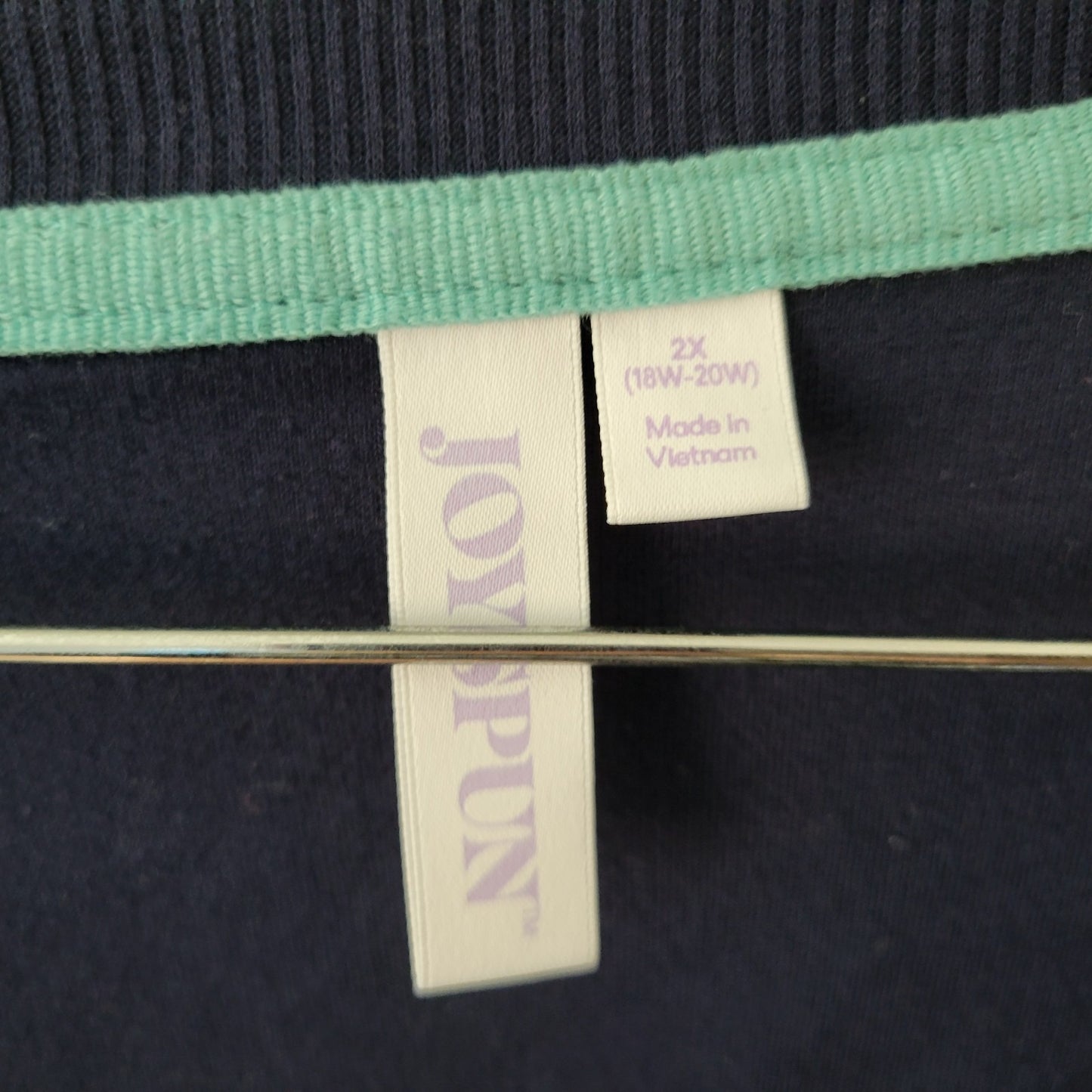 Joyspun Womens Sweatshirt 2X 18W 20W Plus Blue Camping Weekend Getaway Comfy