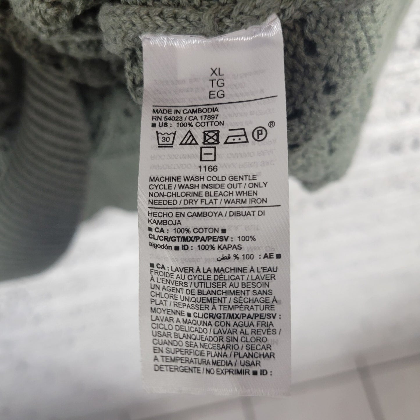 Old Navy Womens Top Extra Large XL Knit Sweater Green Cotton Casual Lightweight