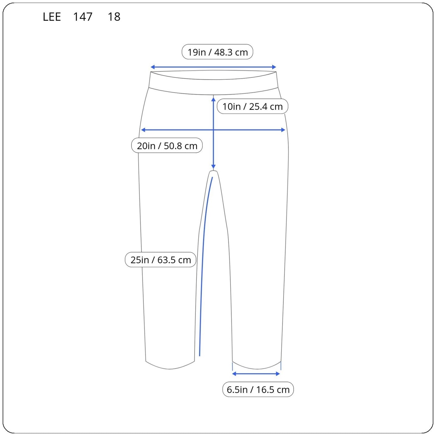 Lee Modern Series Women Jeans 18 Plus Capri Medium Blue Denim Mid Rise Embroider