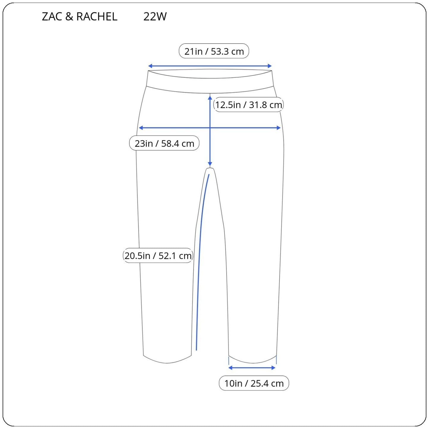 Zac Rachel Womens Pants 22W Capri Pull On Tank Super Stretchy Embellished Hem