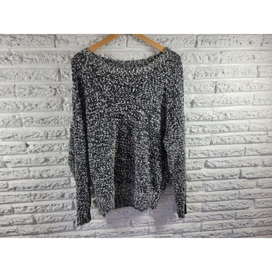 Charter Club Womens Sweater Extra Large XL  PulloverOversized Black Popcorn Knit