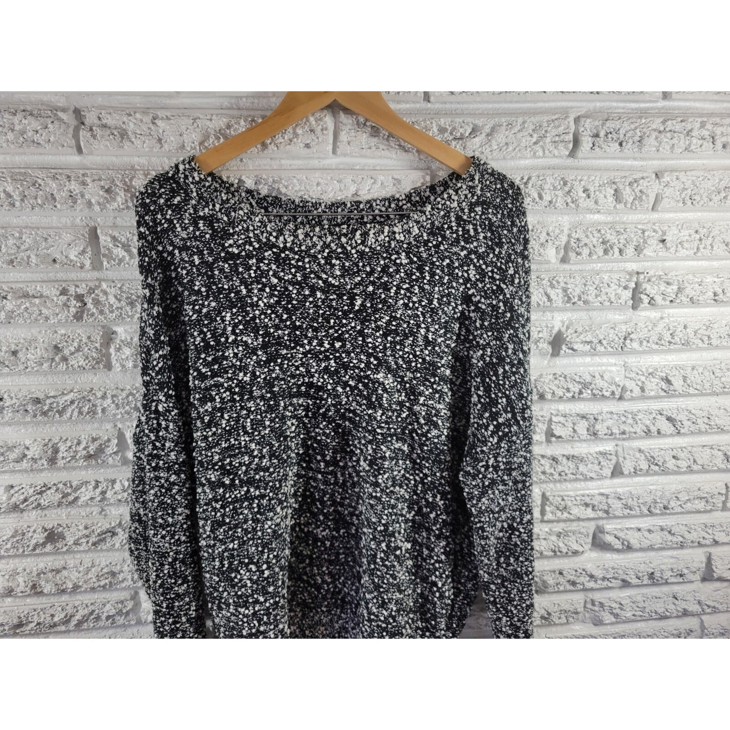 Charter Club Womens Sweater Extra Large XL  PulloverOversized Black Popcorn Knit