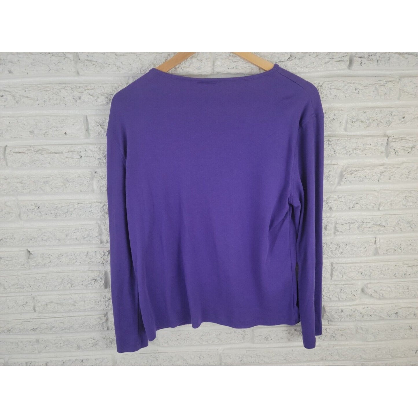 Halloween Womens Top Extra Large Tee Knit Witch Hat Long Sleeve Pullover Casual