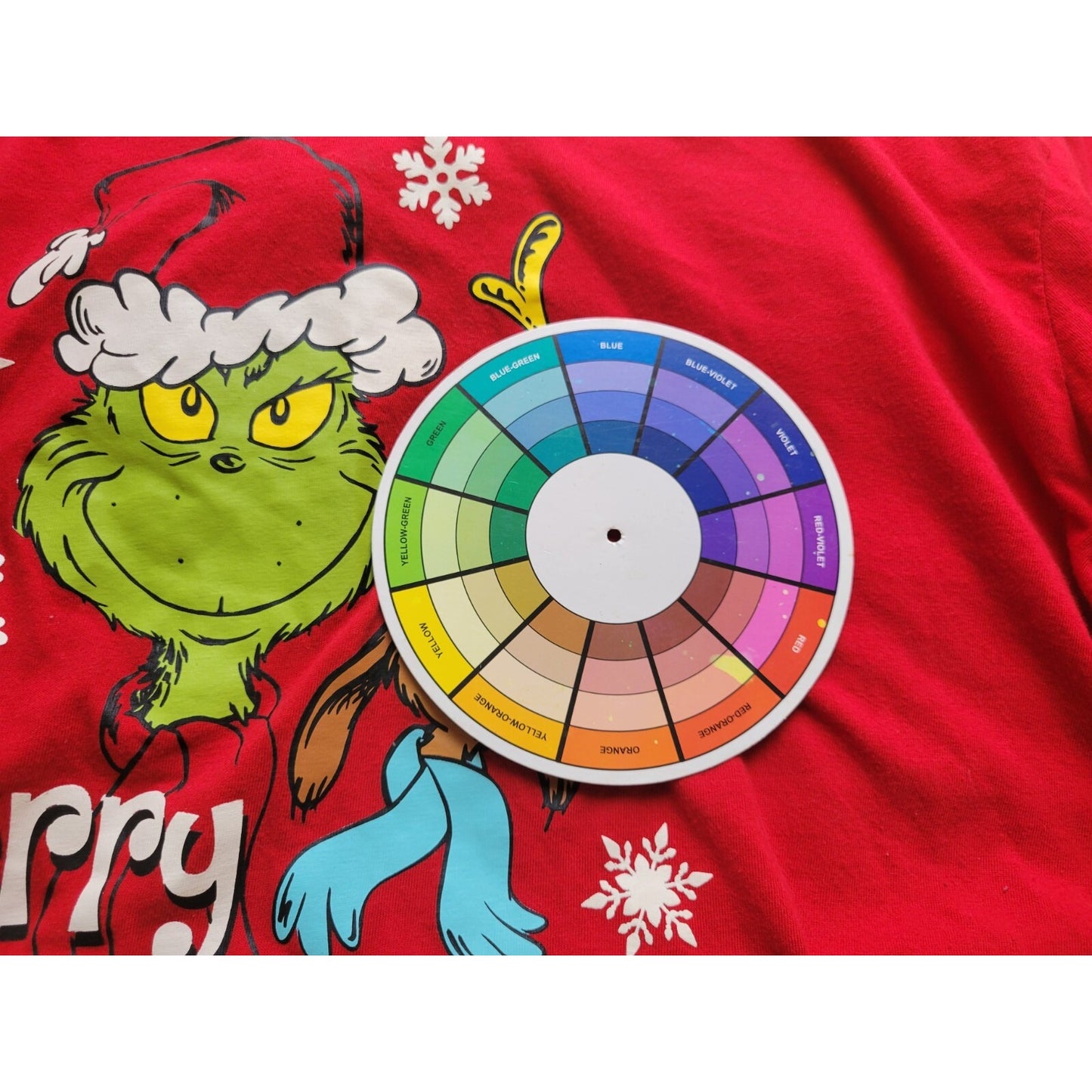 Christmas Dr Seuss Grinch Women Top XL 16 18 Long Sleeve Pajama Red Cotton Blend