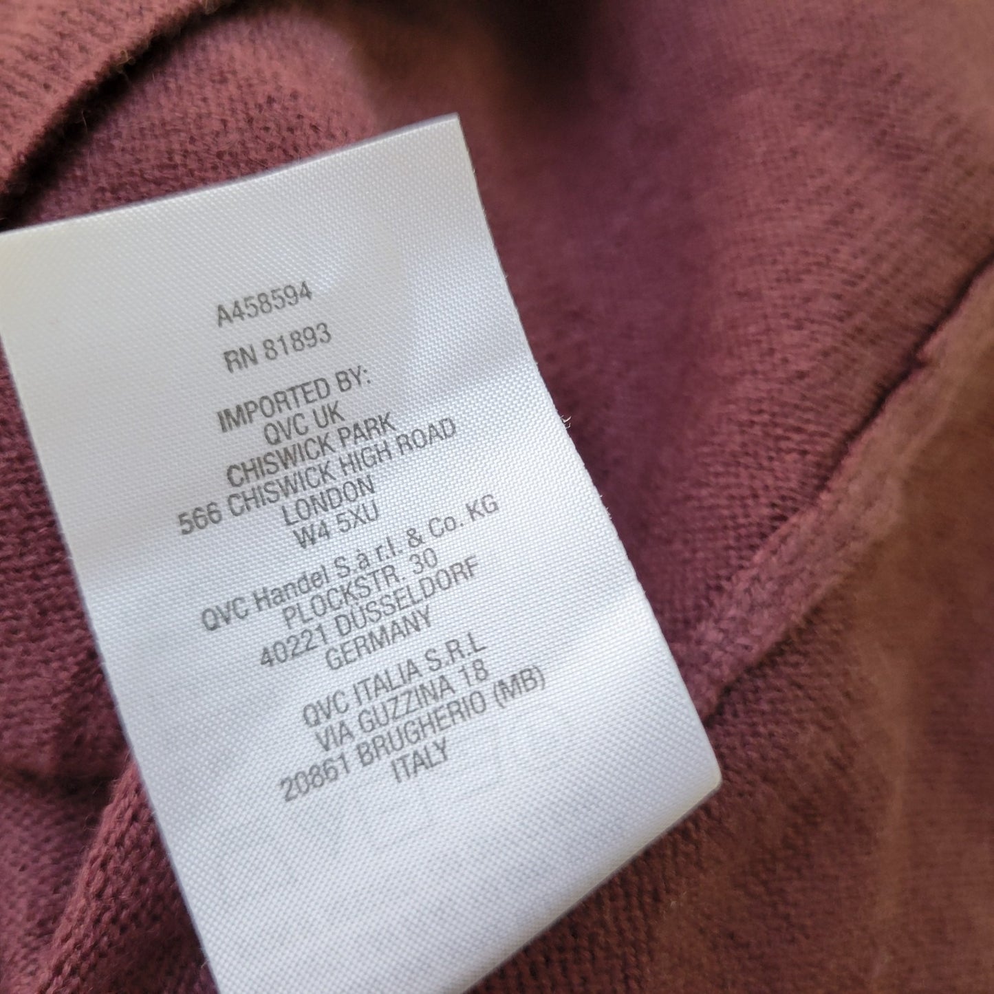 Denim Co Womens Sweater XLP Long Dolman Sleeve Purple Soft Acrylic Pockets Comfy