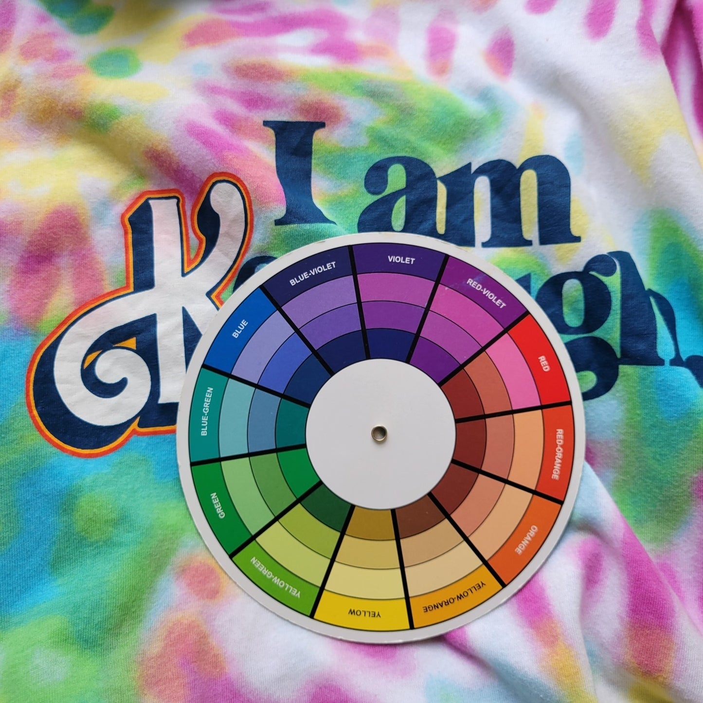 Barbie I Am Kenough Women's XXL Multicolor Tie-Dye T-Shirt Cotton Blend Crew