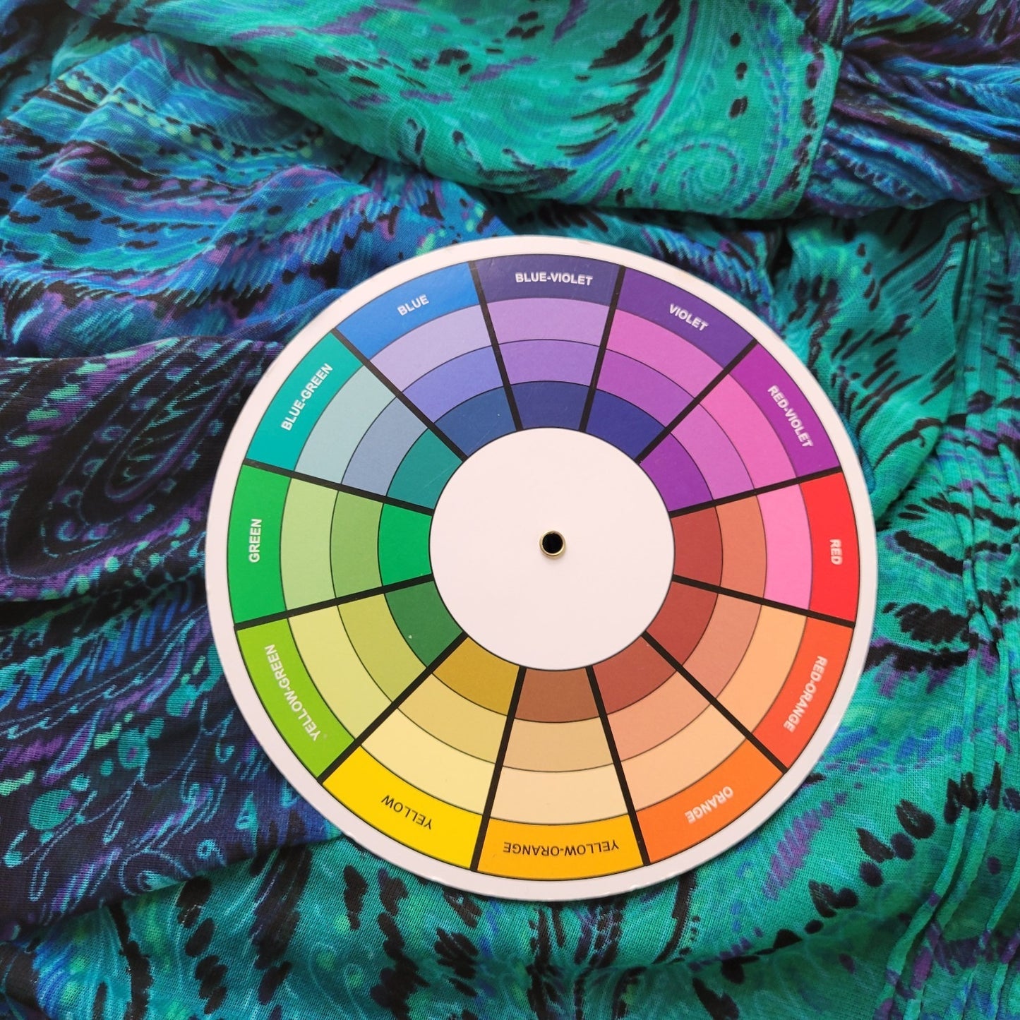 Catherines Women Top 3X Plus Cardigan Open Sheer Blue Watercolor Paisley Pintuck