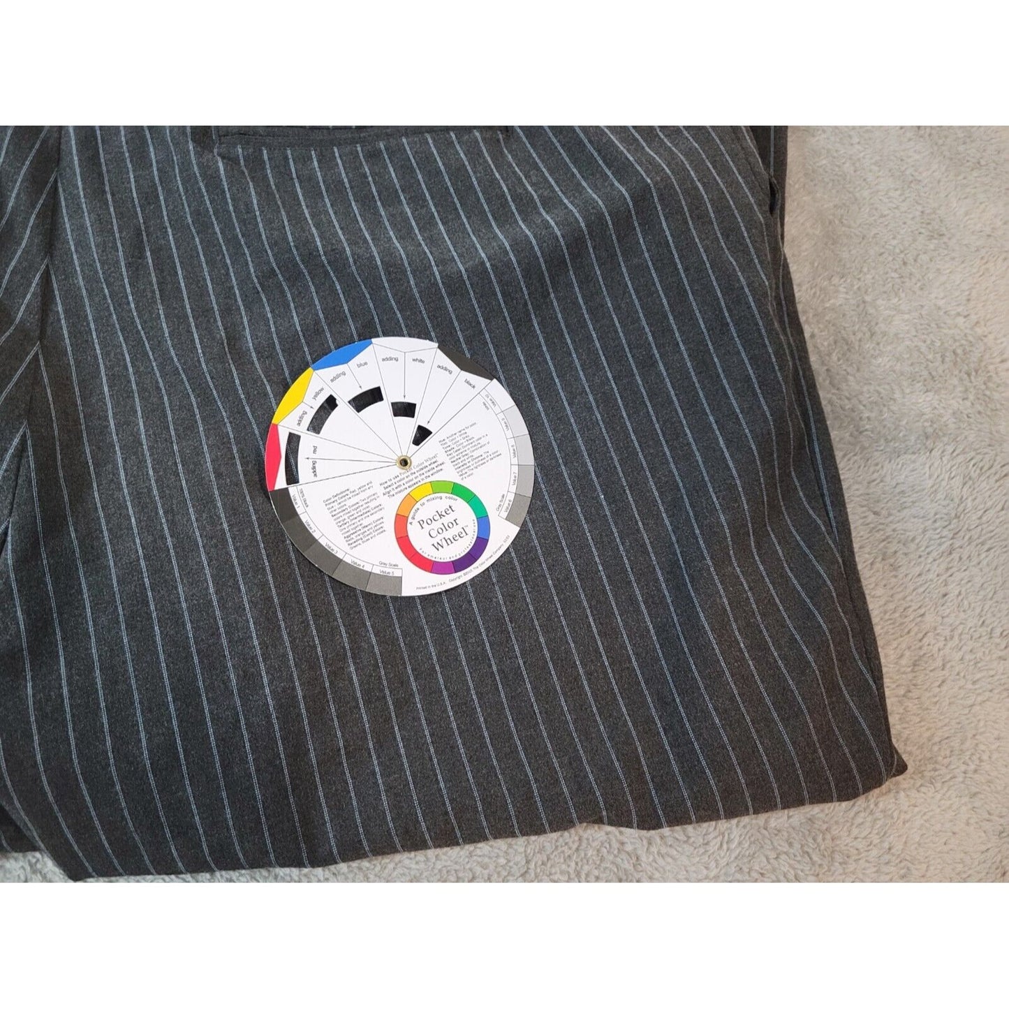 Old Navy Womens Pants 20 Regular Low Waist Wide Leg Gray Stripe Zip Fly Office