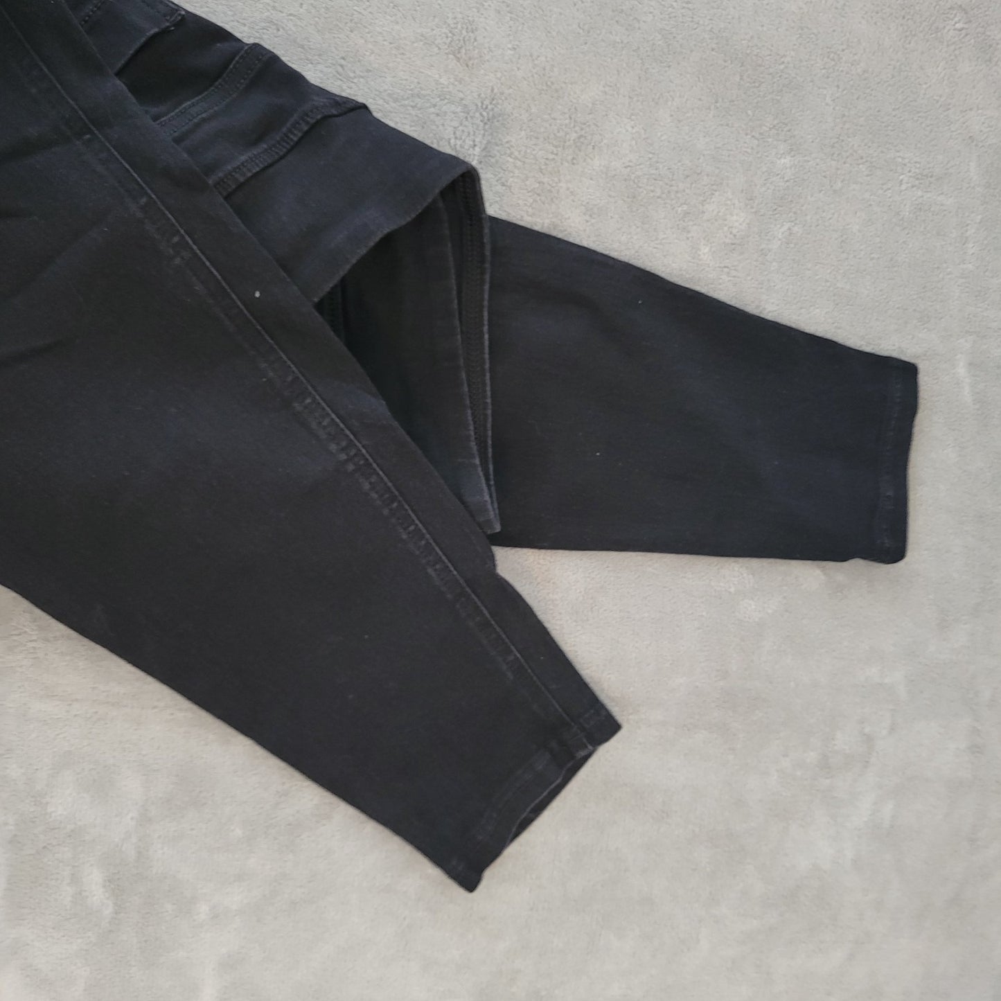 Terra Sky Womens Jeans 1X 16W 18W Plus Pull On Cropped Ankle Black Denim Comfy