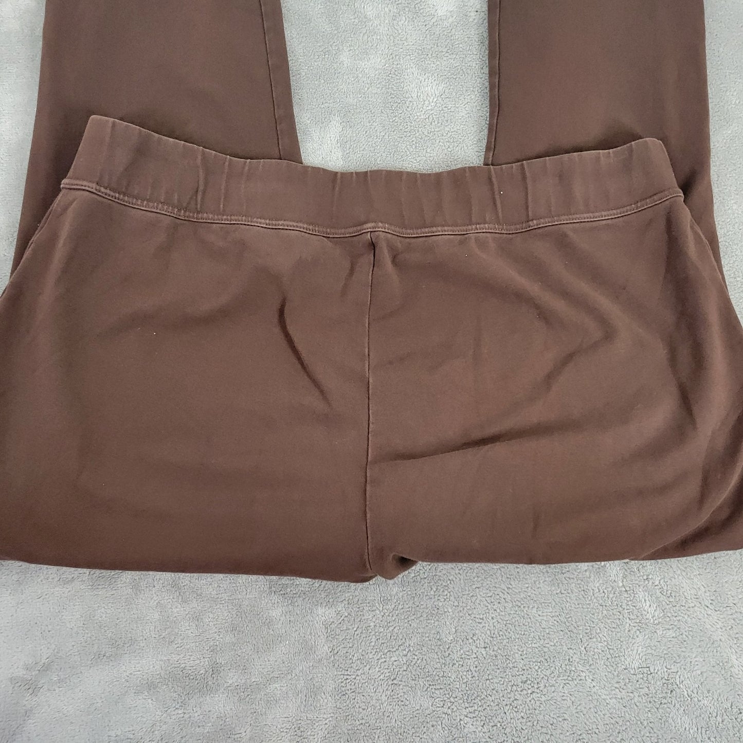 Lands End Womens Pants 2X Plus Starfish Slim Leg Pull On Brown Comfy Casual