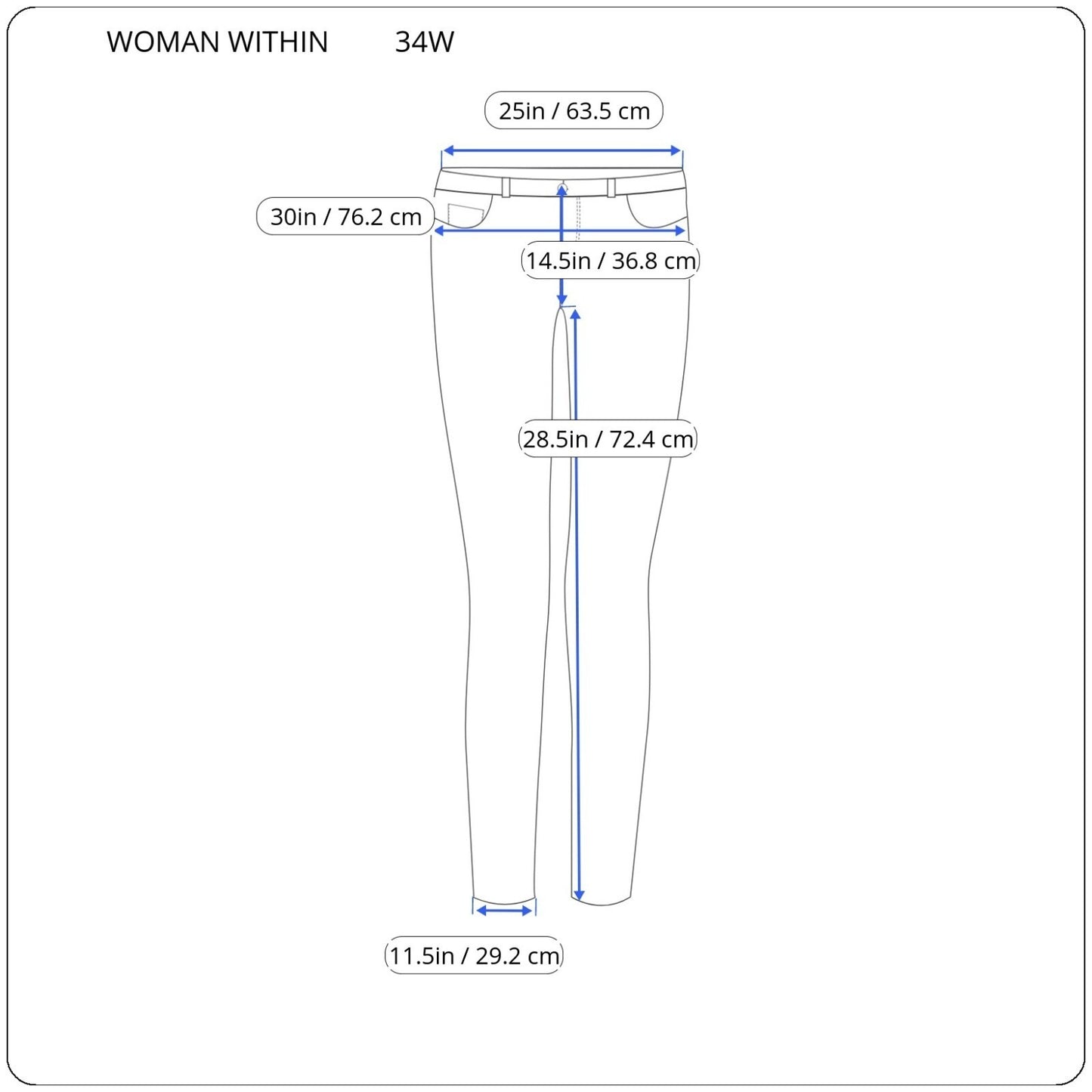 Woman Within Womens Jeans 34W Straight Leg Beige Cotton Elastic Waist Zip Fly