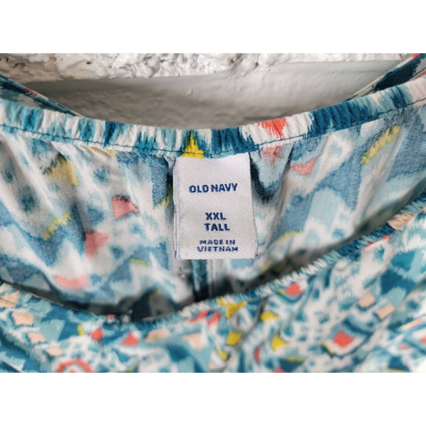 Old Navy Womens Dress XXL Tall Plus Slip Midi Adjustable Spaghetti Blue Rayon