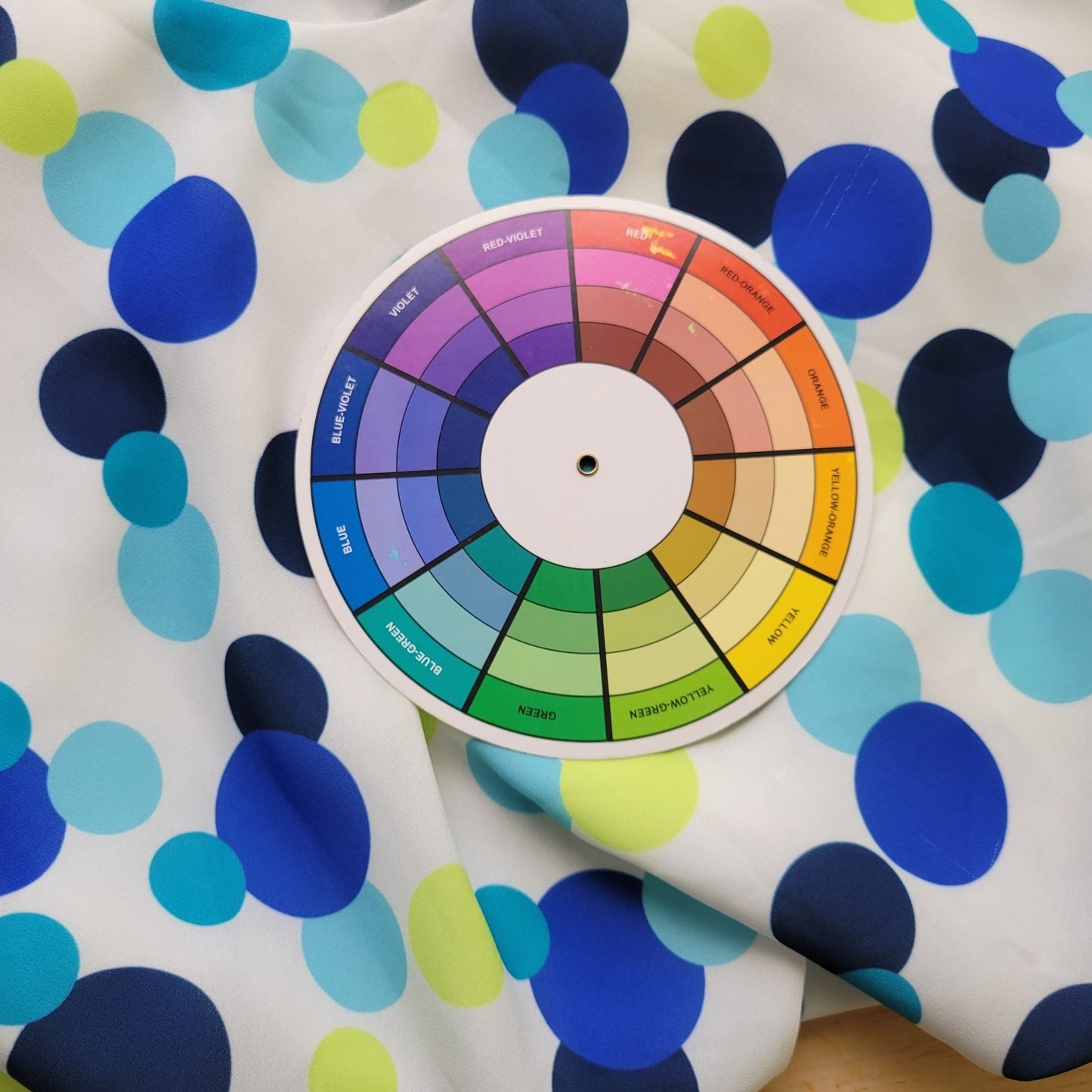 Chadwicks Women Top 1X Plus Tank Blue Green Polka Dots Lined Back Keyhole Office