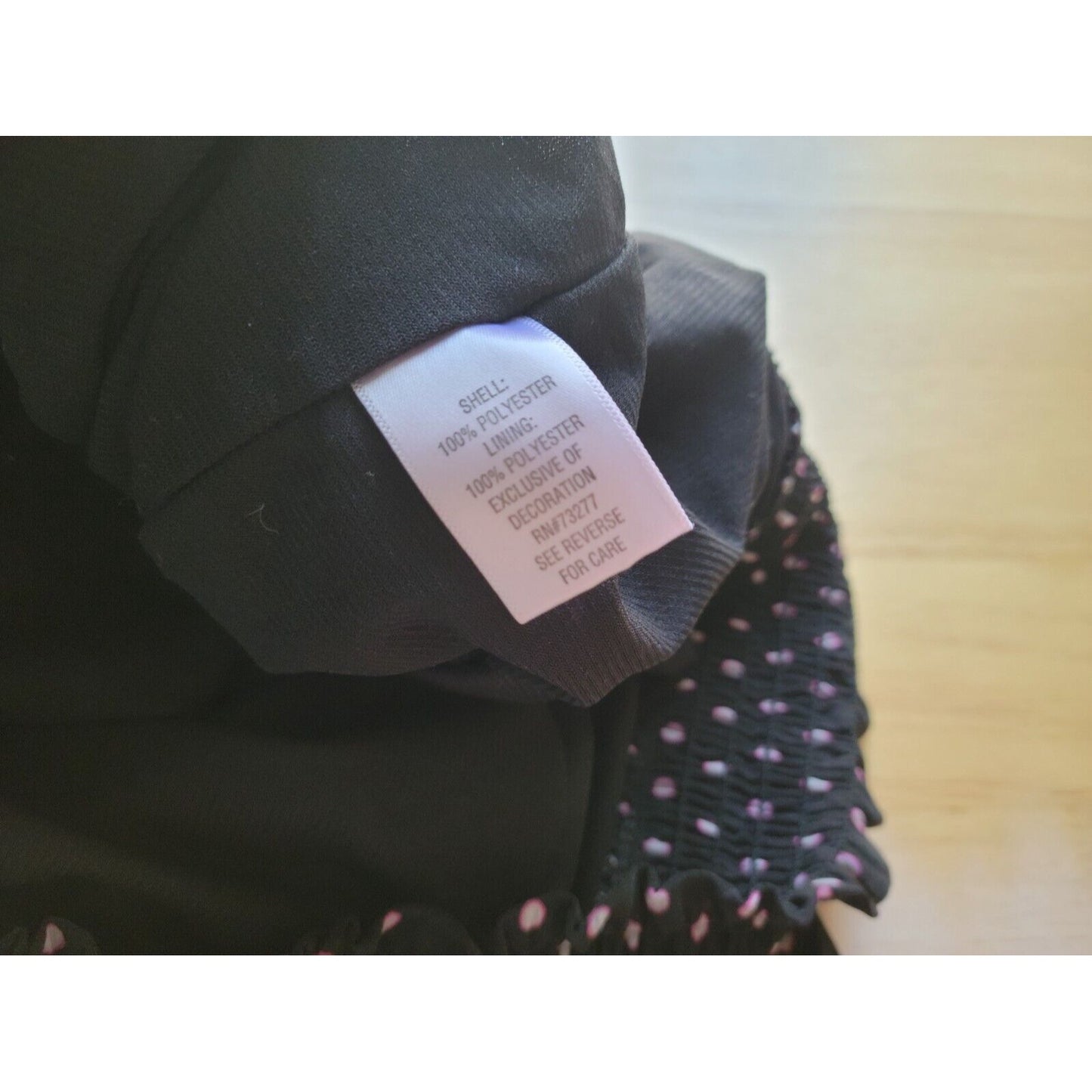 Elle Womens Top 2X Plus Sleeveless Peplum Black Polka Dot Sleeveless Ruffle Neck