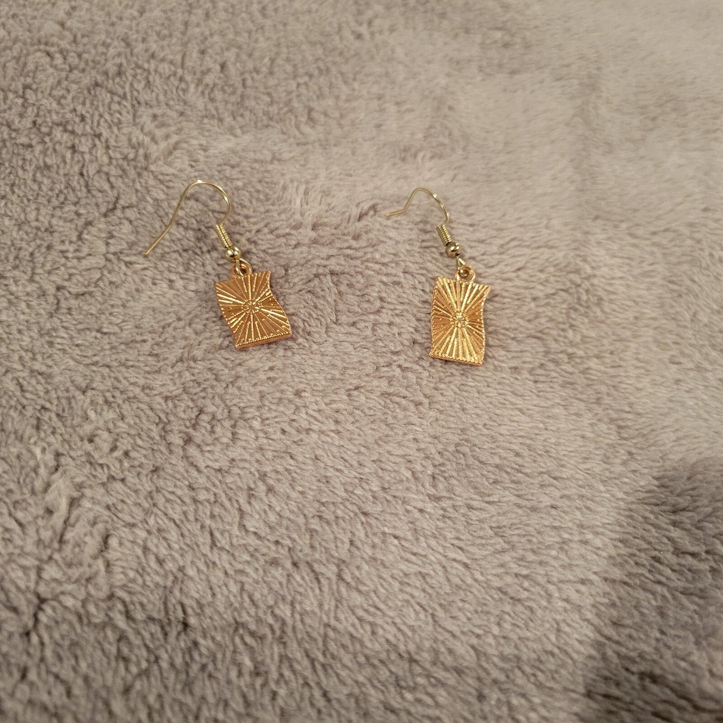 Fourth of July Patriotic Women Earrings One Pair Hanging Flag Zinc Alloy Novelty