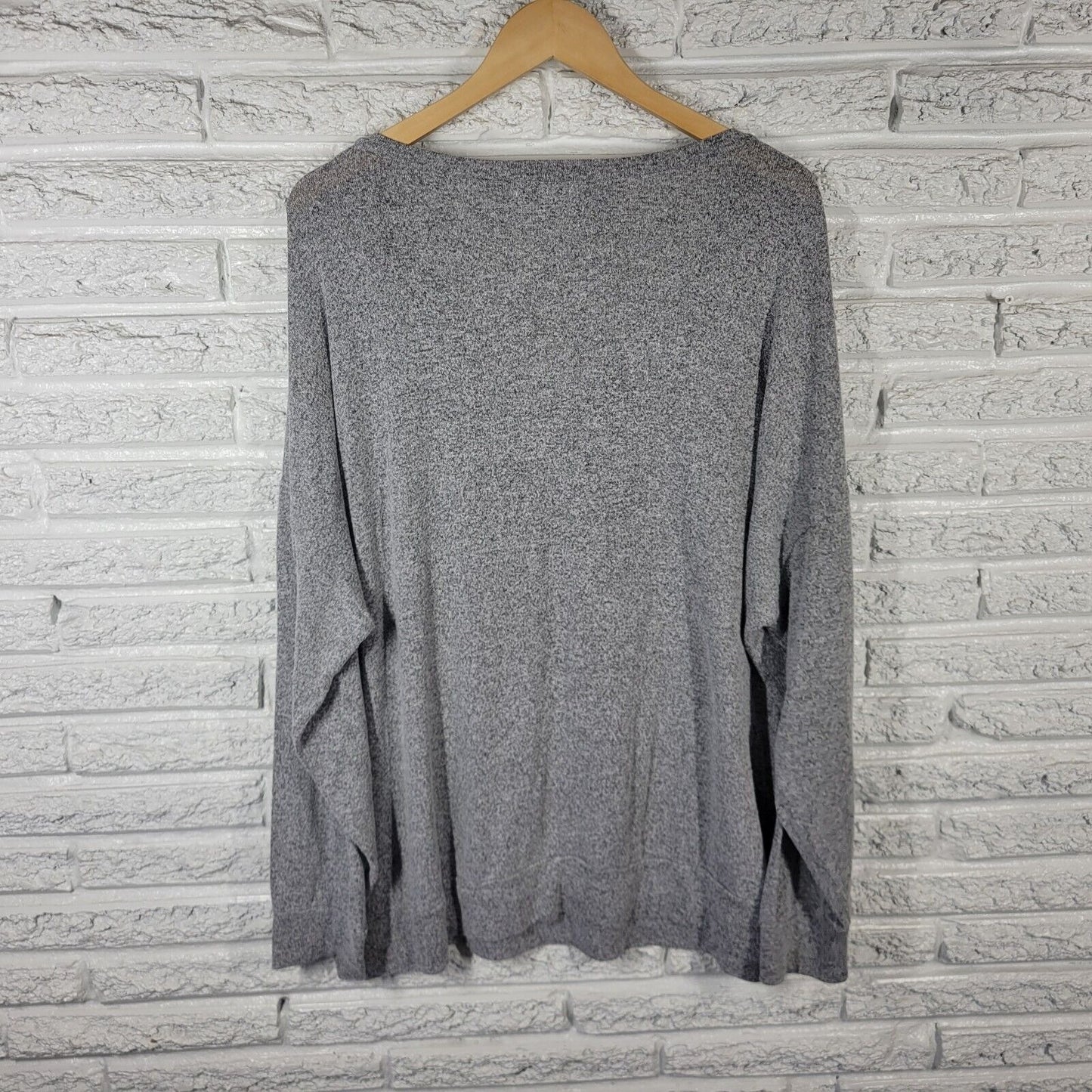 Wendy Williams Womens Sweatshirt 3X Pajama Knit Gray Sunday Lightweight Lounge