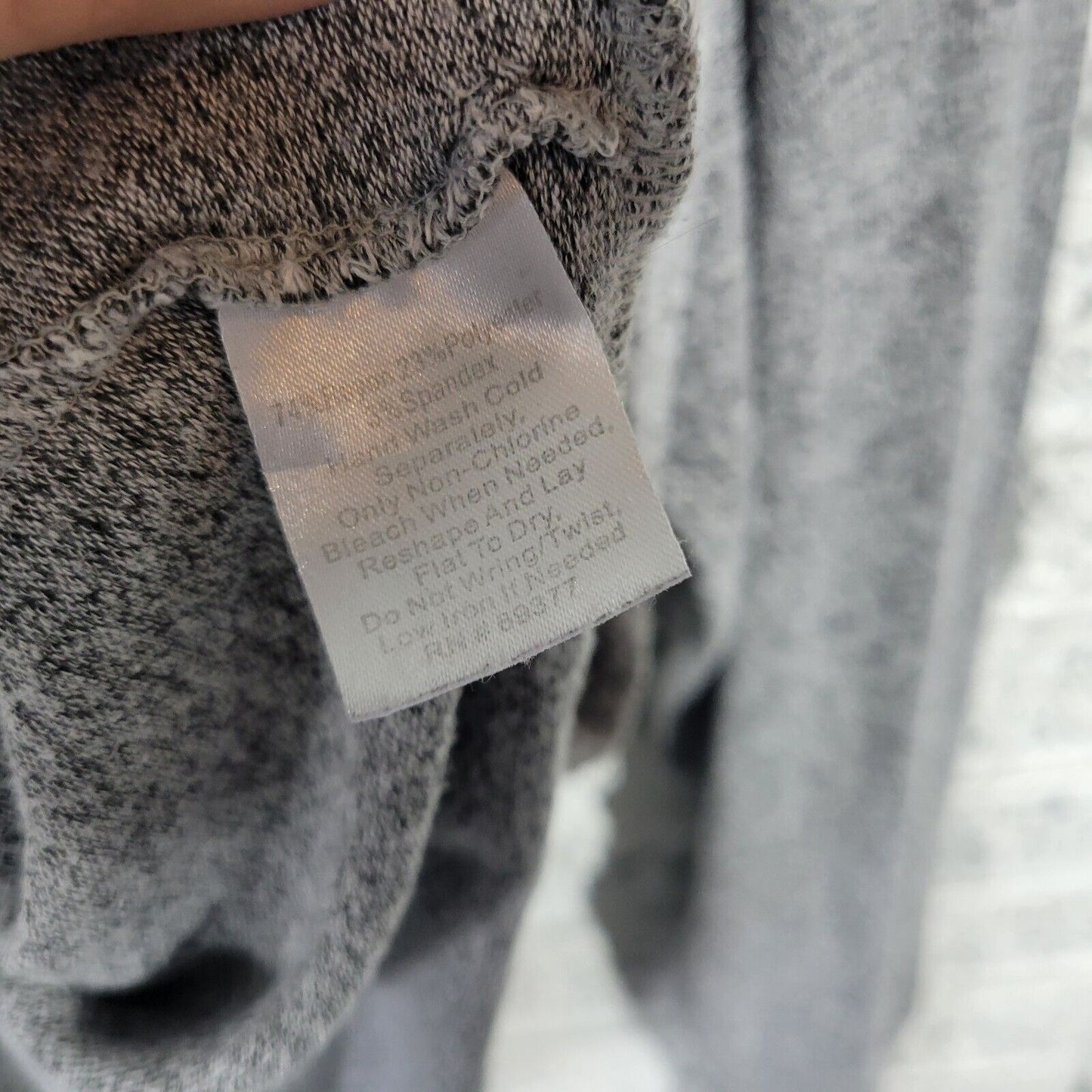 Wendy Williams Womens Sweatshirt 3X Pajama Knit Gray Sunday Lightweight Lounge