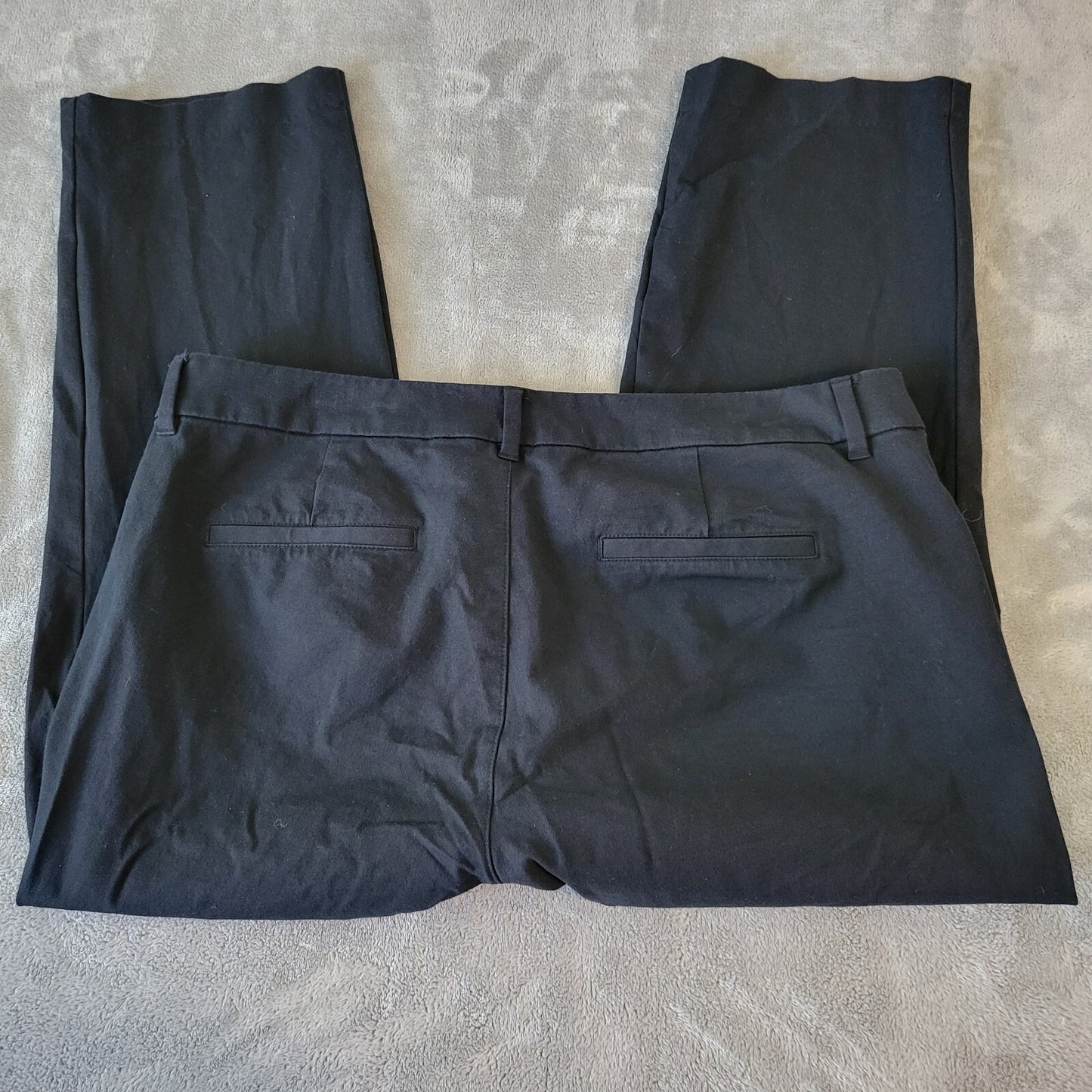 Old Navy Womens Pants 20 Plus Pixie High Rise Capri Black Cotton Blend Zip Fly