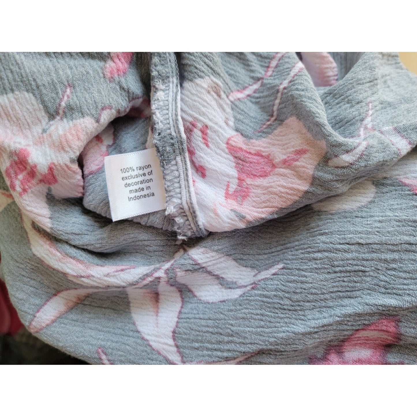 Lane Bryant Womens Top 18 20 Tunic Bell Sleeve Boho Blue Floral Crochet Keyhole