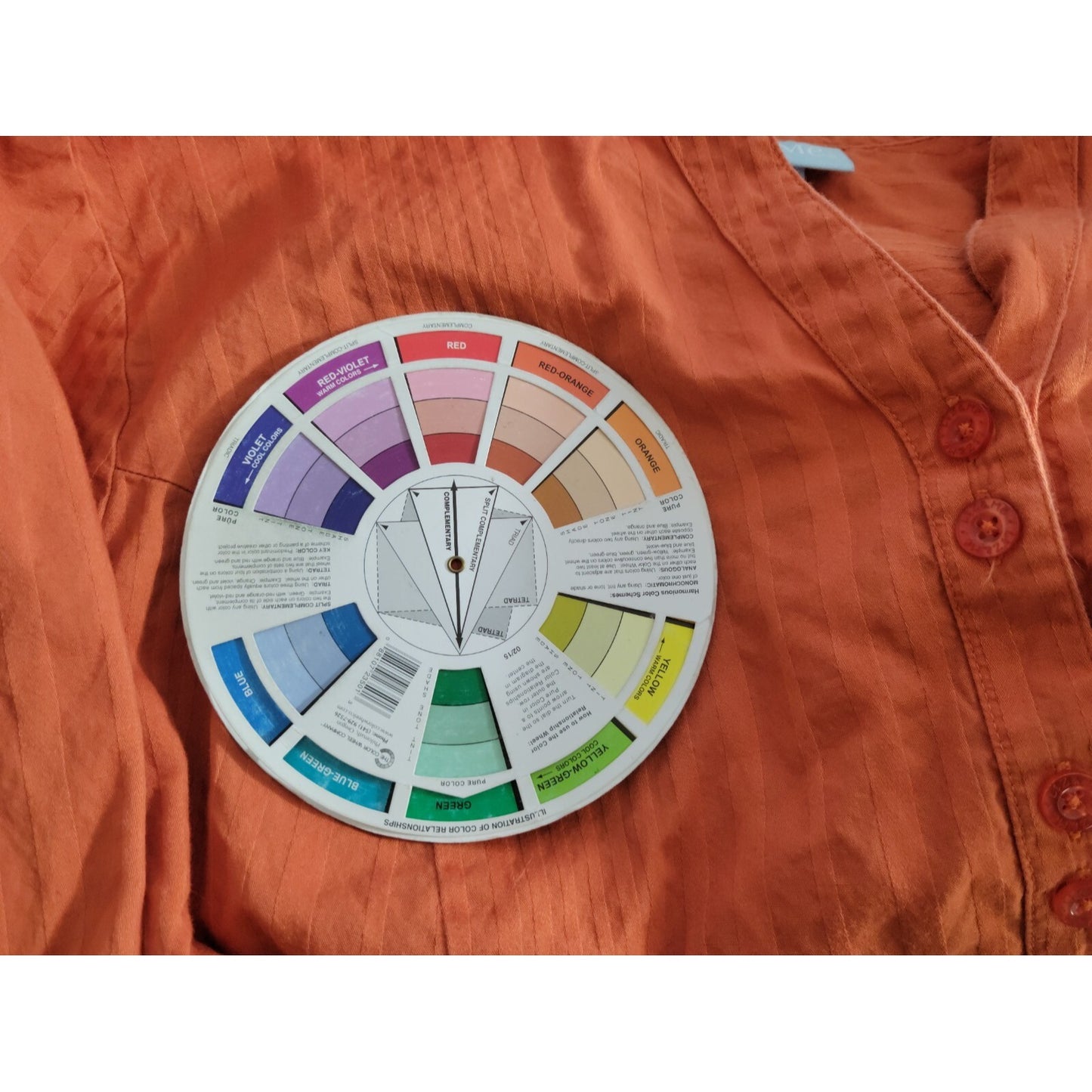 Liz & Me Womens Shirt 1X 18W 20W Plus Short Sleeve Orange VNeck Button Up Cotton