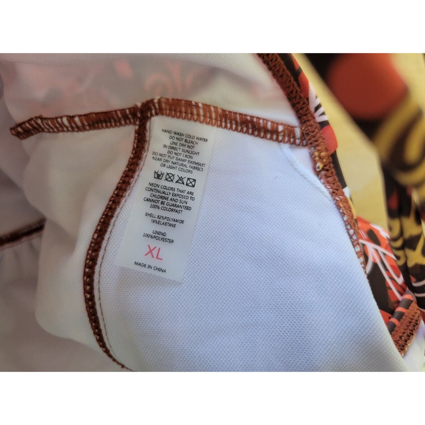 Suzanne Betro Womens Swimsuit Extra Large XL One Piece Criss Cross Halter Orange