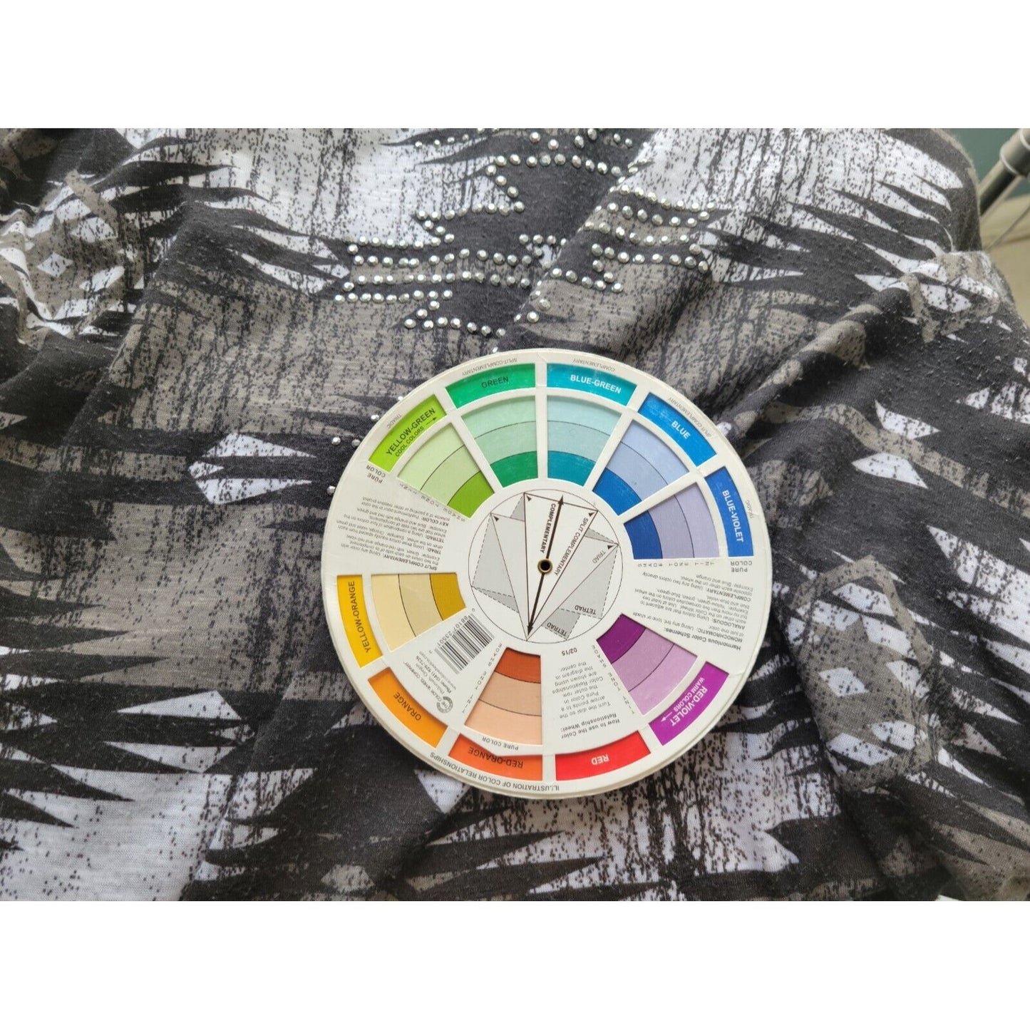 Cato Womens Top 18W 20W Plus Short Sleeve Pullover Studded Black Geometric