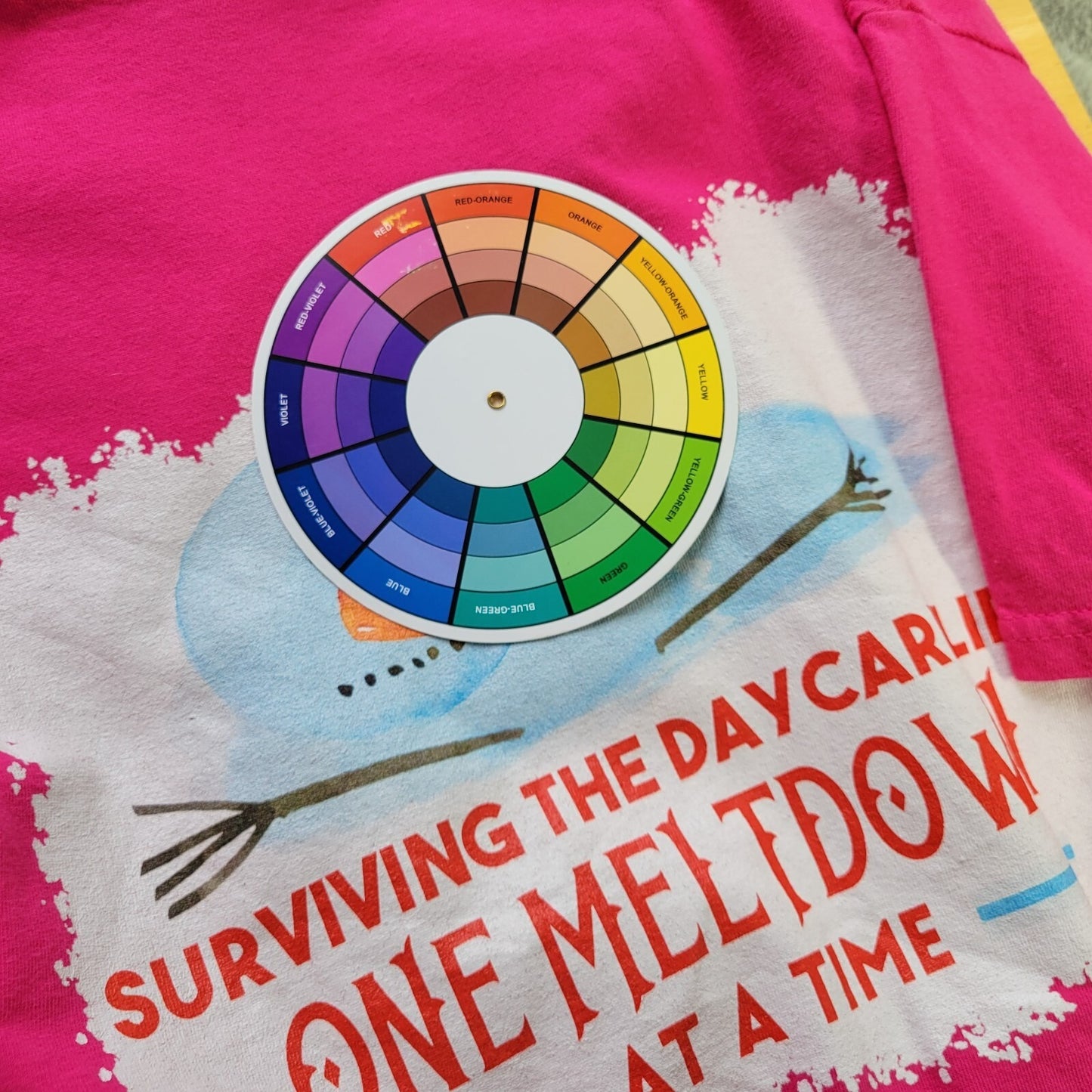 Child Day Care Worker Womens Top Extra Large XL Tee Short Sleeve Pink Cotton