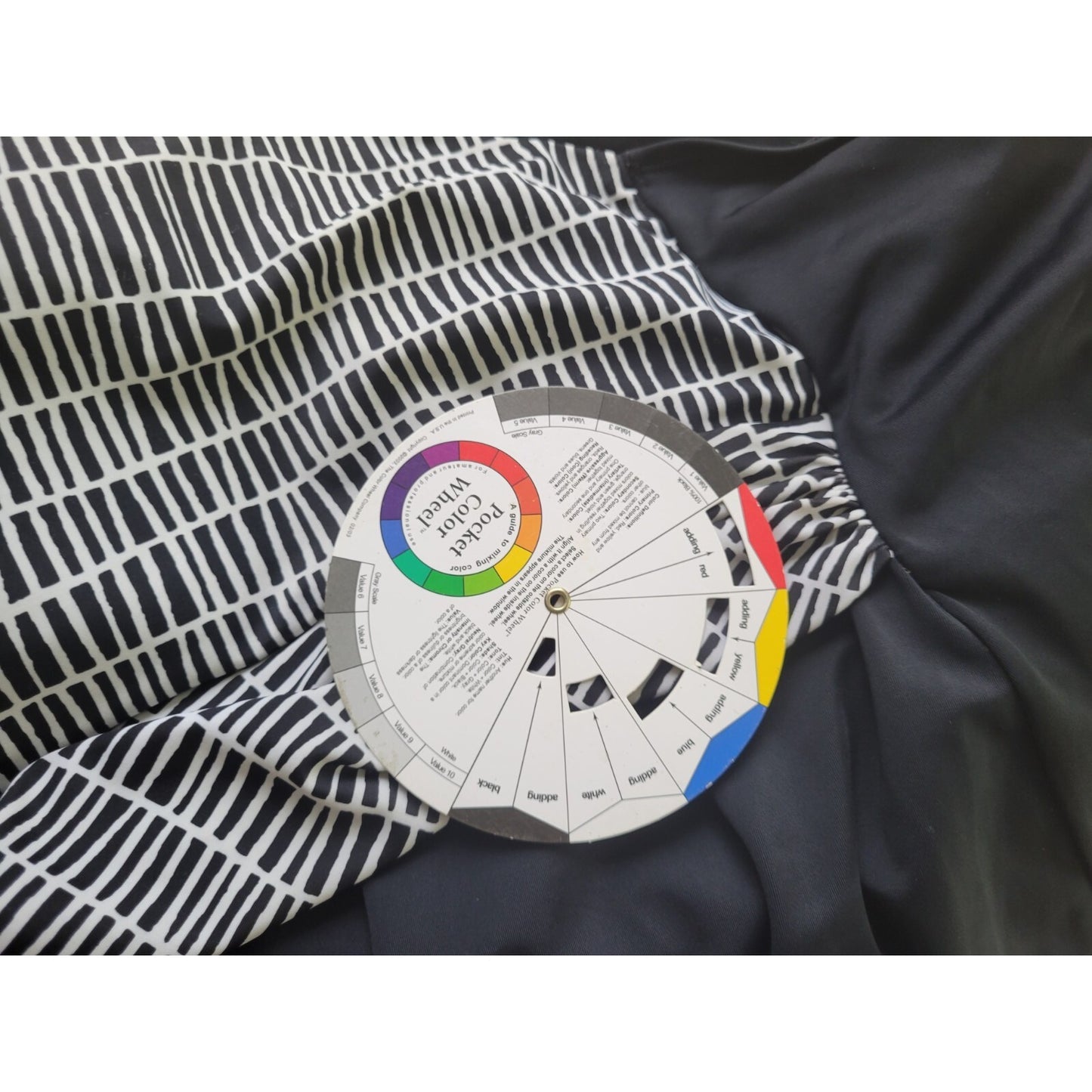 Catherines Women's Plus Size 28W One Piece Swimsuit Black Geometric Skirted Swim