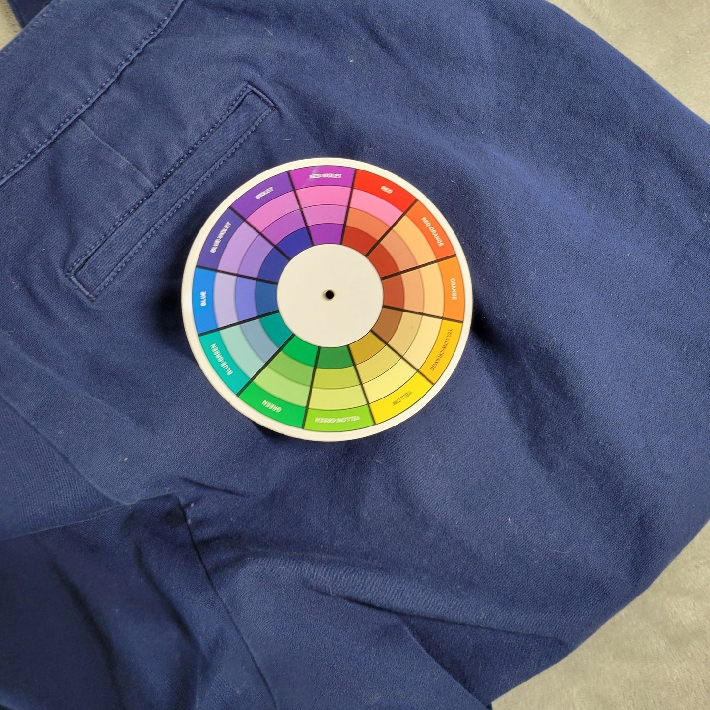 St. John's Bay Women's Plus Size 20W Blue Chino Pants Straight Leg Stretch