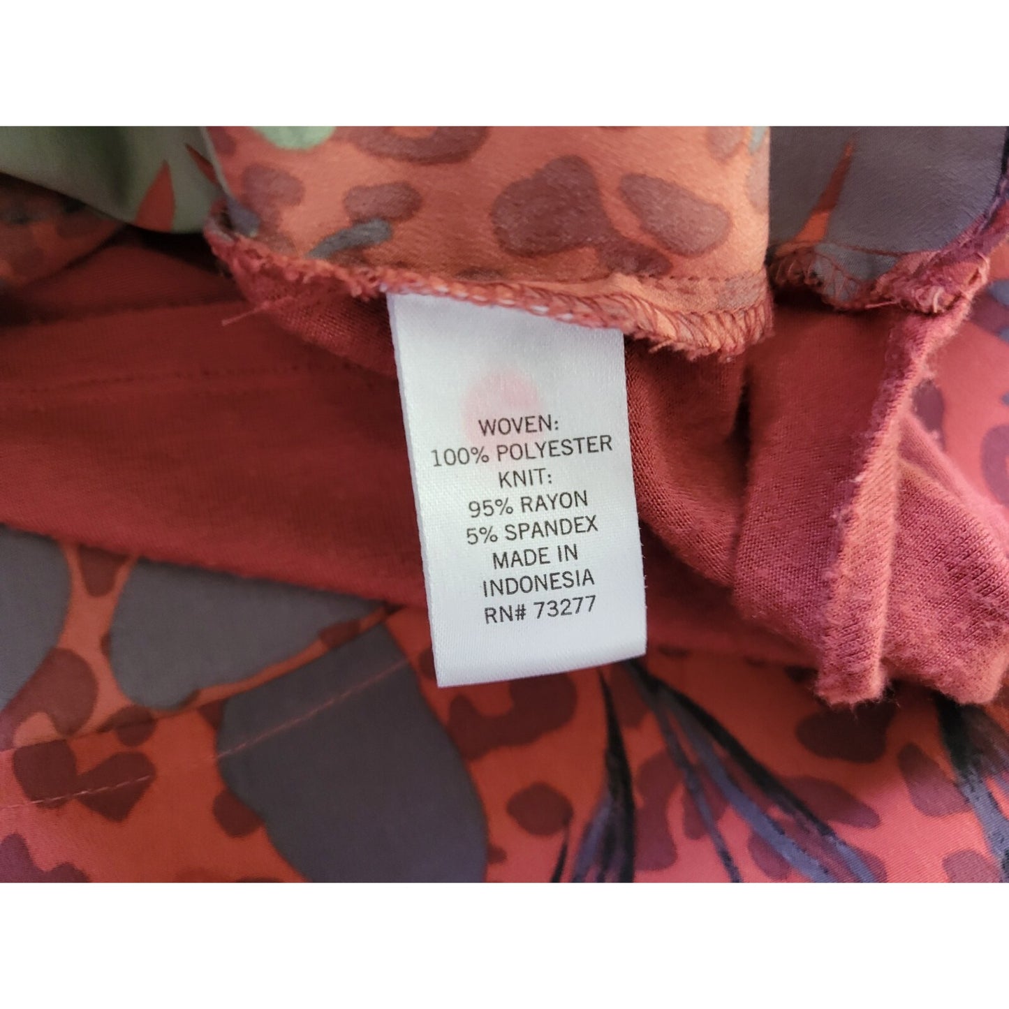 Evri Womens Top 2X Plus Sleeveless Brown Floral Pullover Polyester Comfy Casual