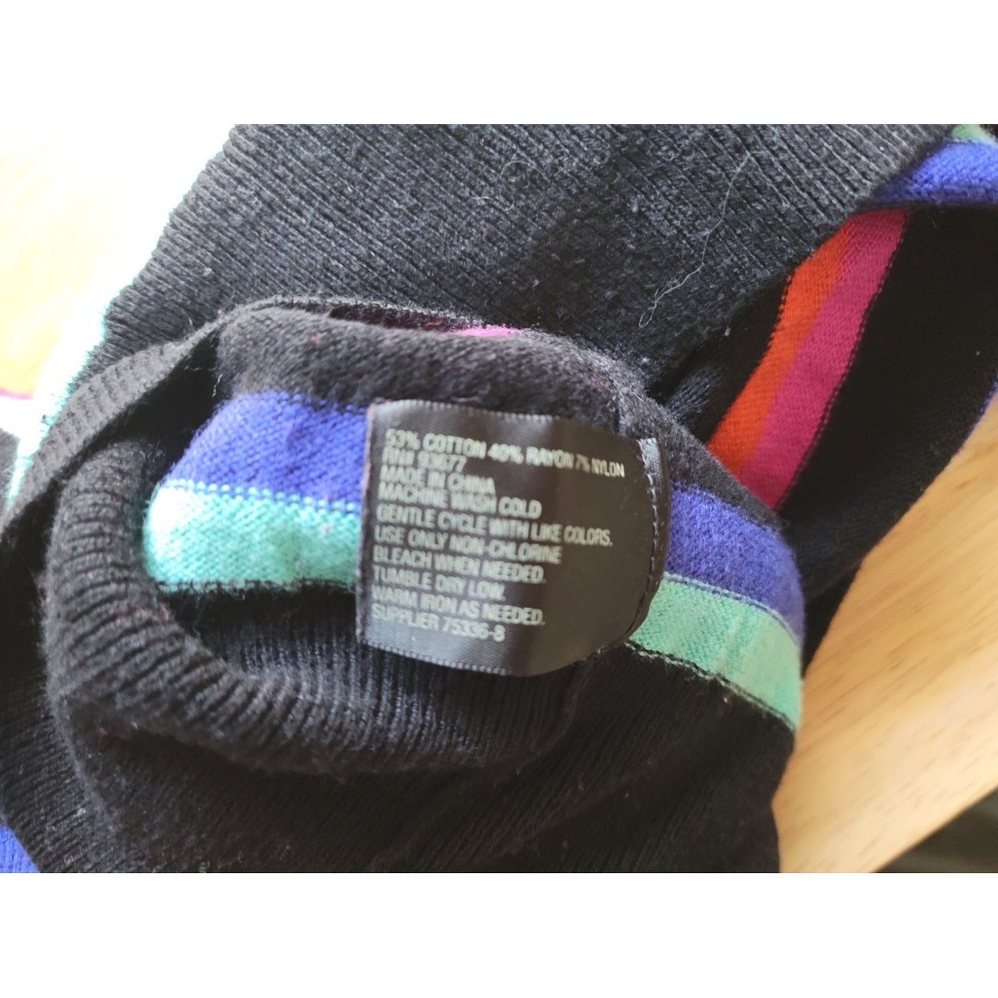 Worthington Womens Sweater 3X Plus Long Sleeve Pullover Cotton Blend Red Stripe