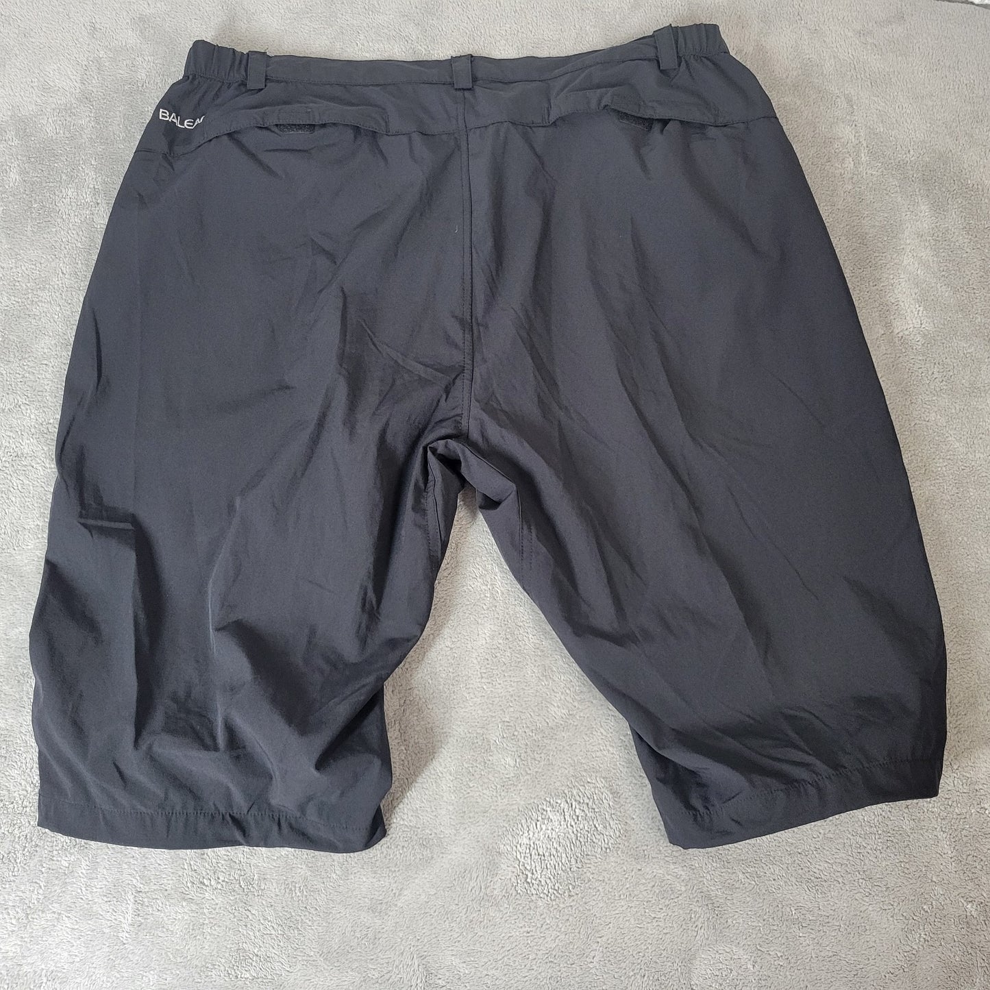 Baleaf Womens Shorts 2XL Plus Skimmer Black Zip Fly Lightweight Comfy Pockets