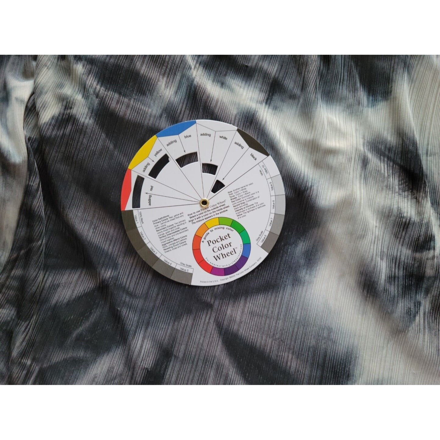 Alyx Womens Top 2X Short Sleeve Black Tie Dye Polyester Sheer Pullover Career