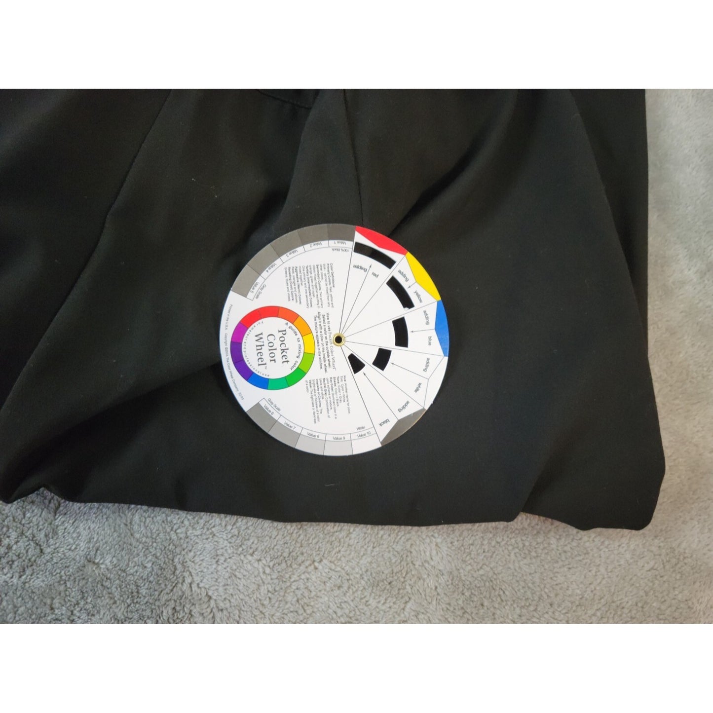 Dress Barn Womens Pants 20 Plus Capri Black Poly Blend Zip Fly Faux Wide Leg