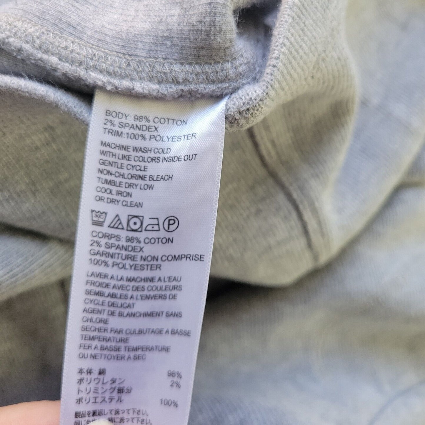 Tommy Bahama Women Sweatshirt Extra Large XL Jacket Gray Pockets Snap Up Comfy