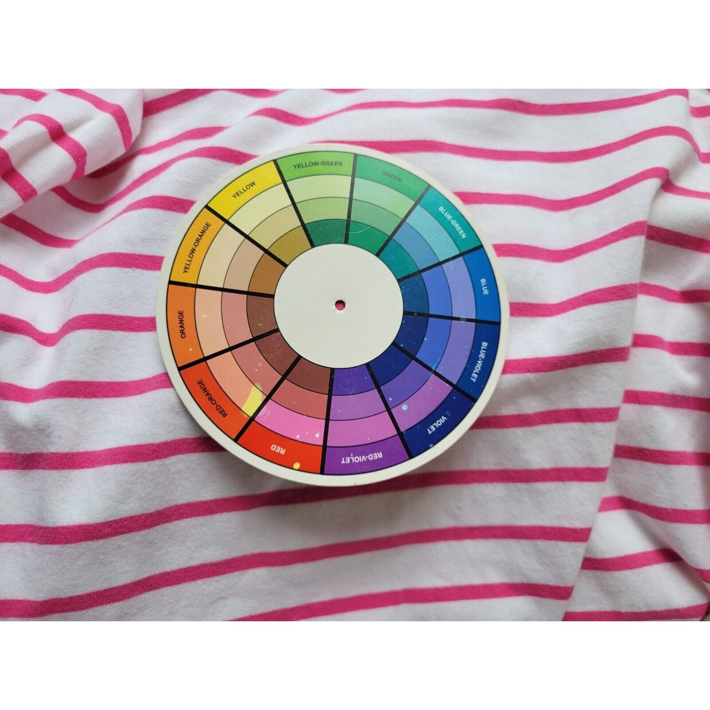 Motherhood Maternity Women Top 2X Plus Tee 3/4 Sleeve Pink Stripe Cotton Blend