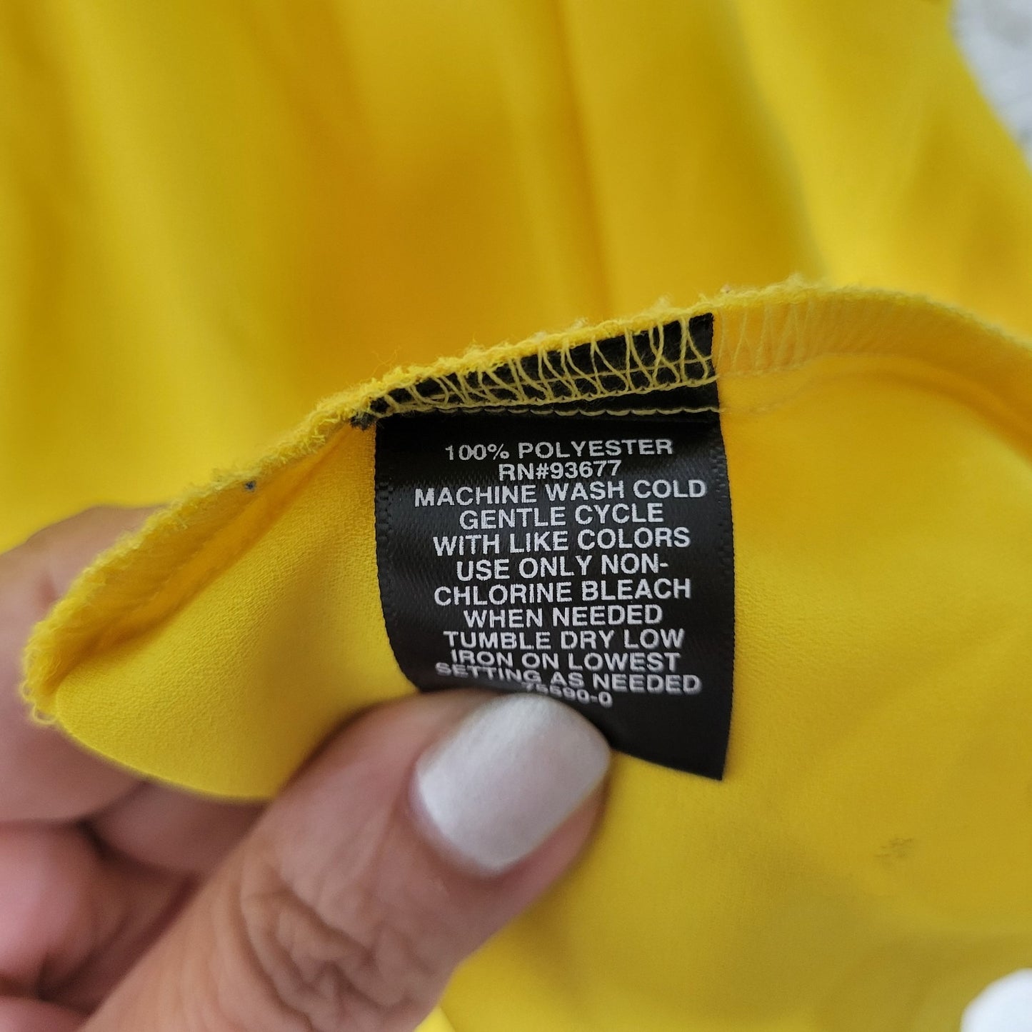 Bold Elements Womens Top 2X Plus Sleeveless Yellow Cowl Chain Neck