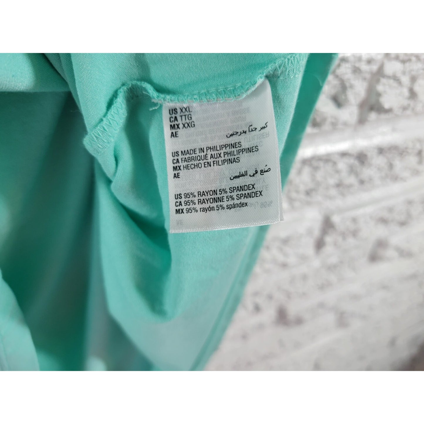 JM Collection Women Top XXL Plus Tee Short Sleeve Cold Shoulder Rayon Blend Blue