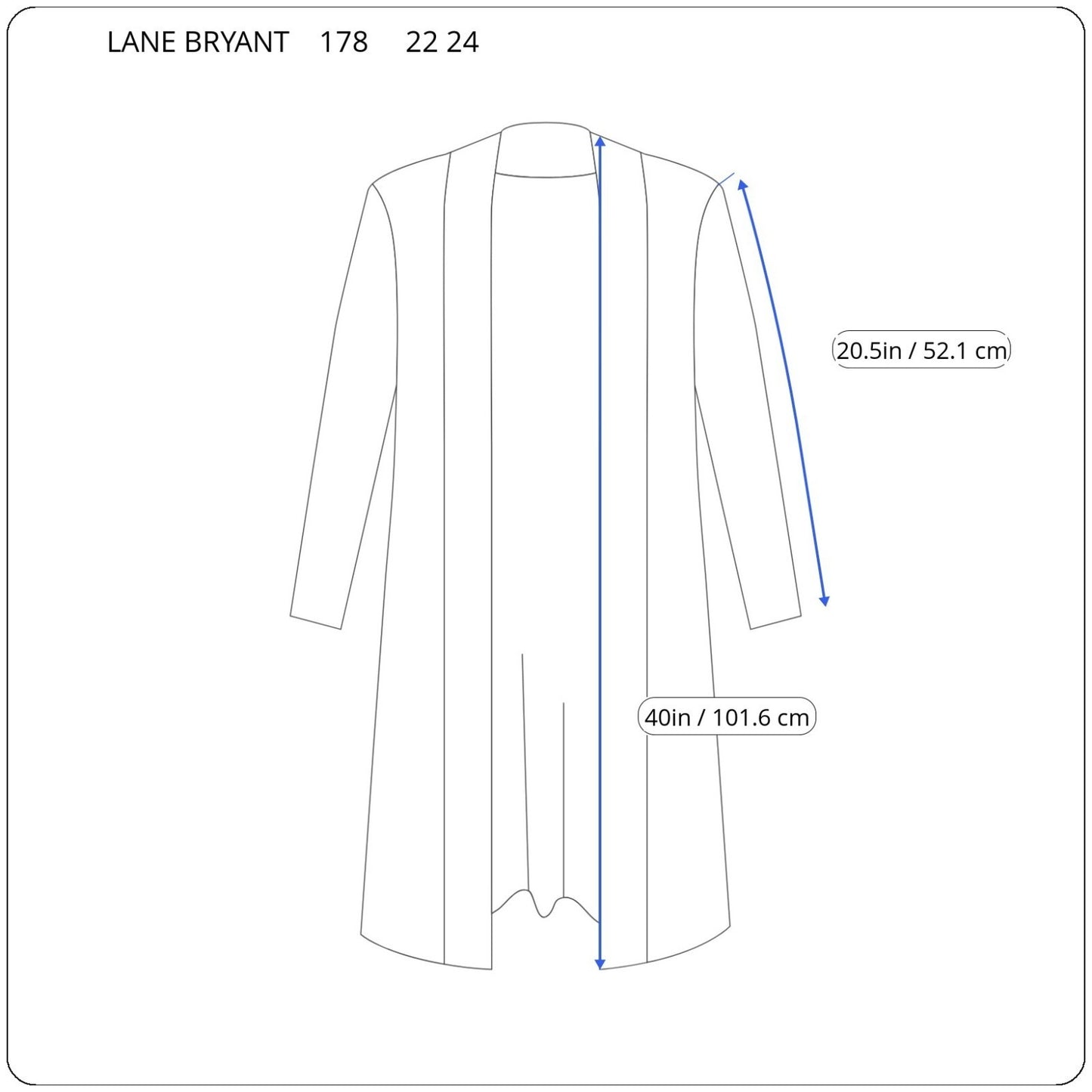 Lane Bryant Women Sweater 22 24 Plus Cardigan Open Blue Casual Comfy Nylon Rayon