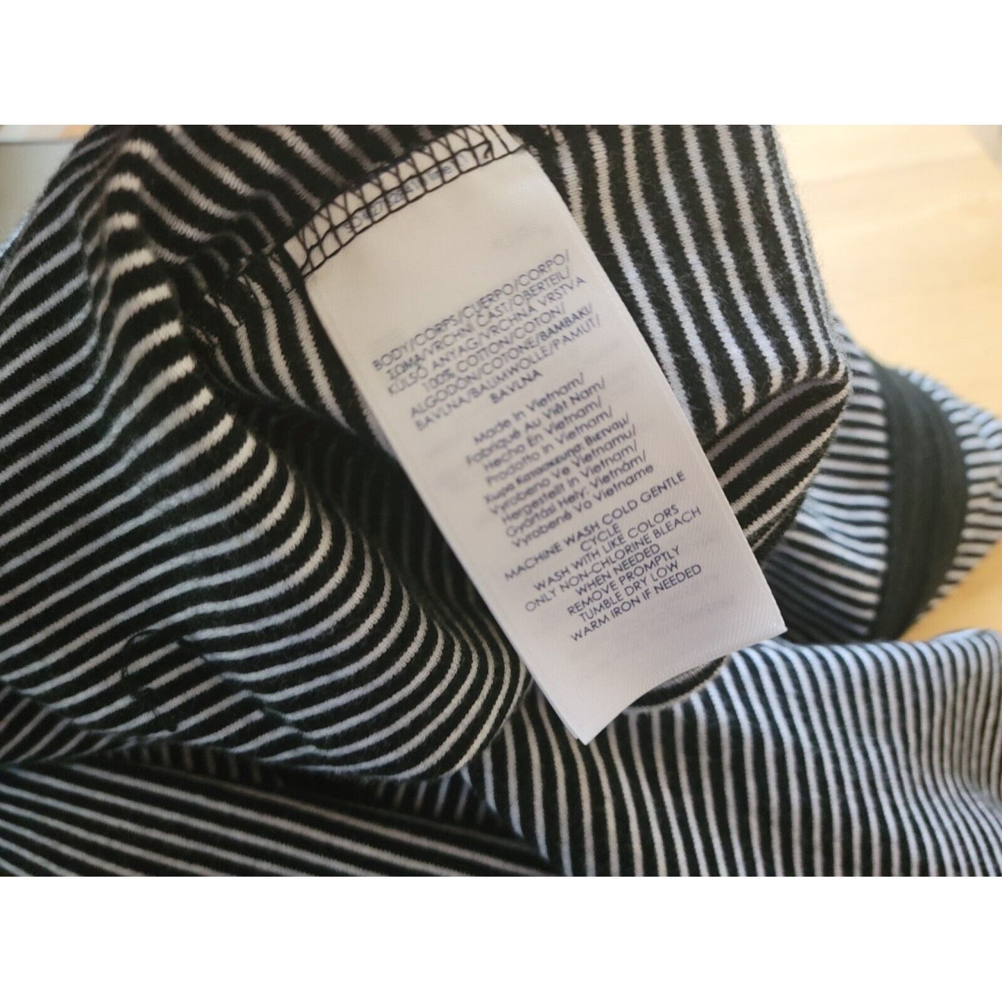 Chaps Womens Top 2X Plus Knit Lace Up Sleeve Stripe Cotton Pullover Stretch