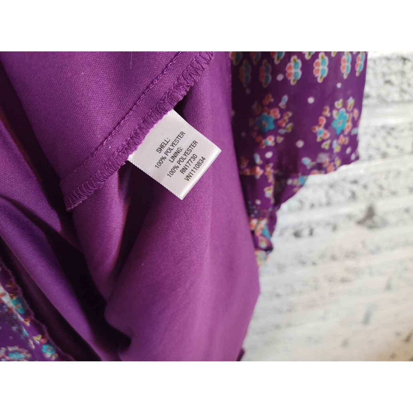 Mossimo Women Dress Extra Large XL Slim Mini Spaghetti Strap Purple Floral Comfy