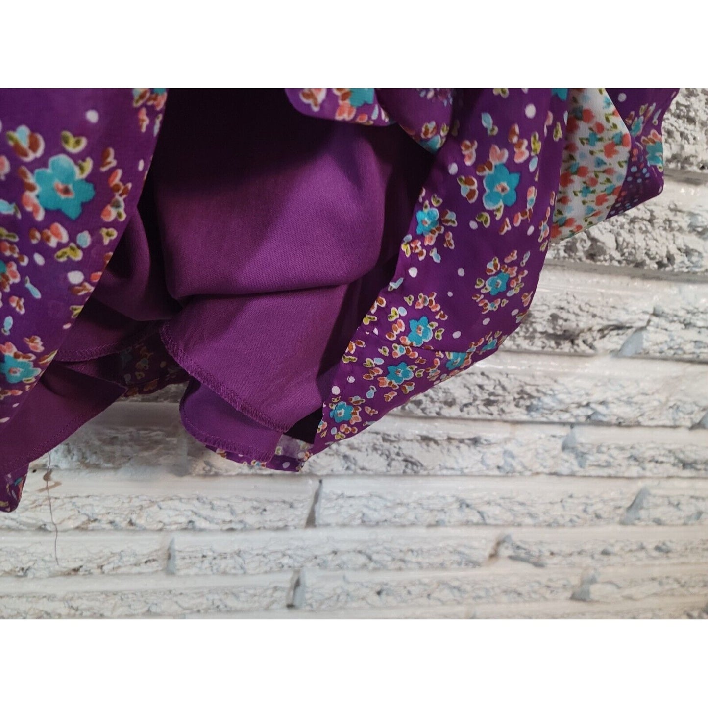 Mossimo Women Dress Extra Large XL Slim Mini Spaghetti Strap Purple Floral Comfy