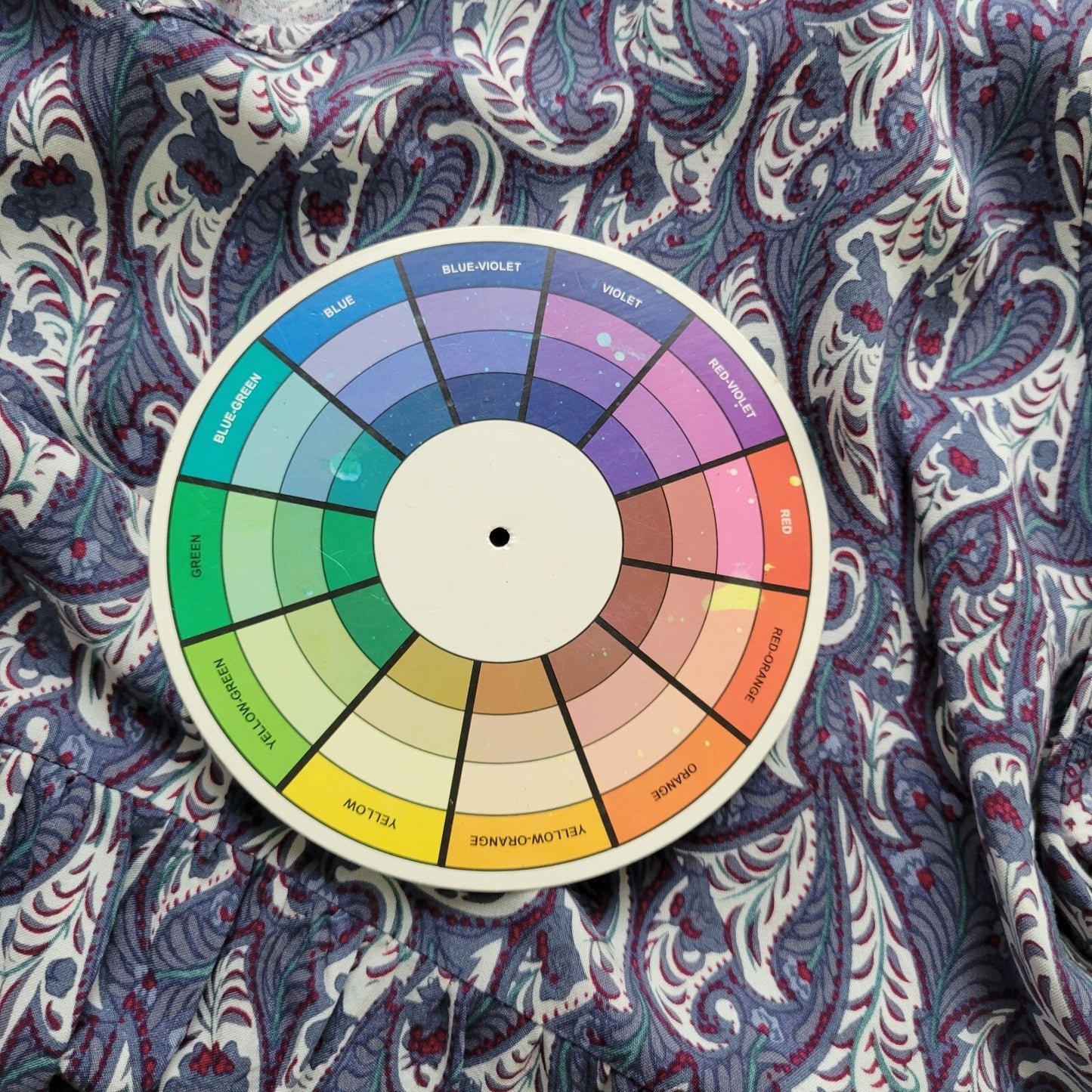 Shein Curve Womens Top 4XL Plus Short Sleeve Blue Paisley Casual Lightweight