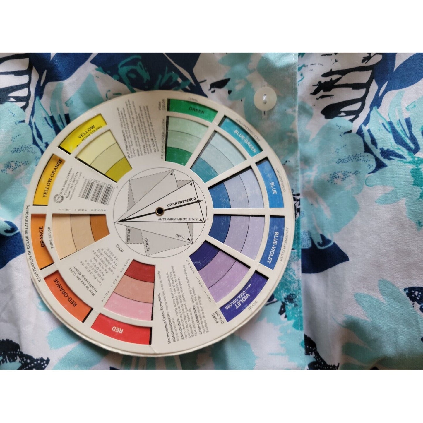 Westbound Womens Top 20W Plus Collar Button Up Wrinkle Free Cotton Blue Floral