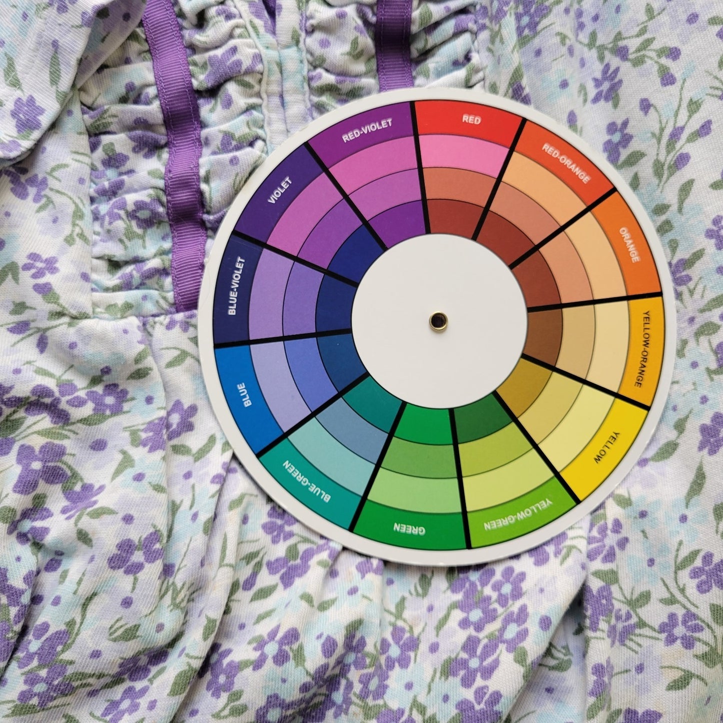 White Stag Womens Top 3X Plus Short Sleeve Purple Floral Pleated Cotton Blend