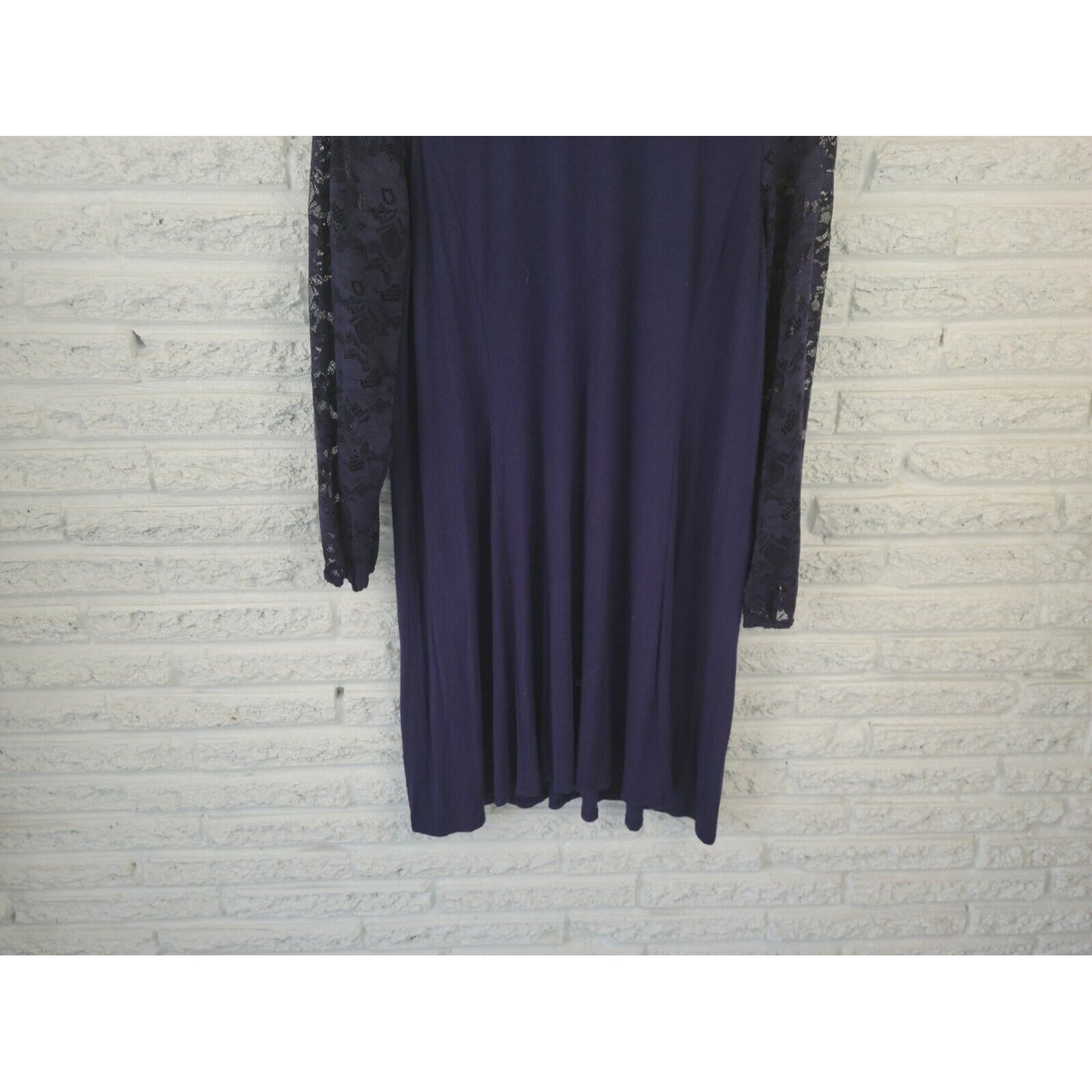 Apt 9 Womens Dress Extra Large XL Mini Shirt Lace Pullover Long Sleeve Office