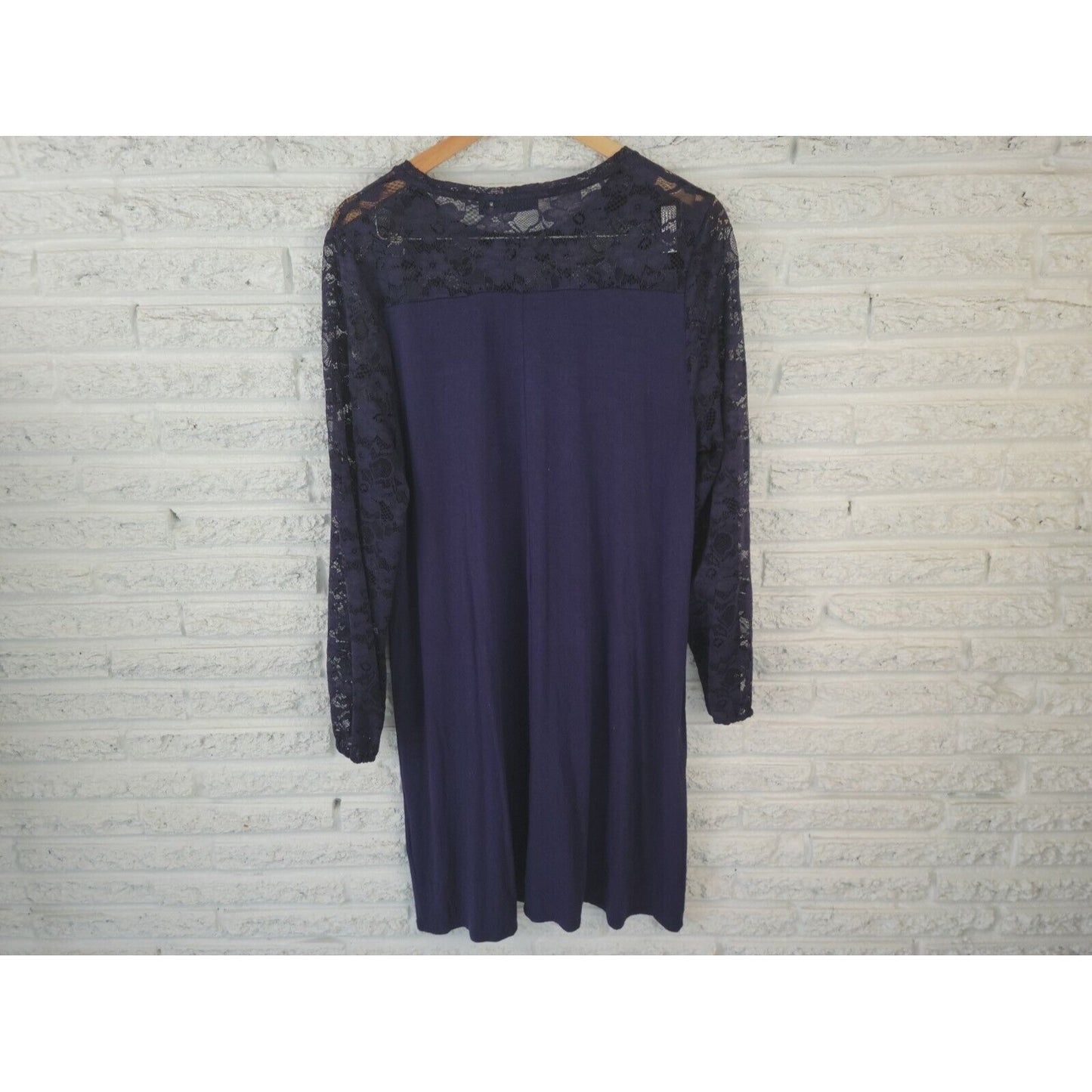 Apt 9 Womens Dress Extra Large XL Mini Shirt Lace Pullover Long Sleeve Office