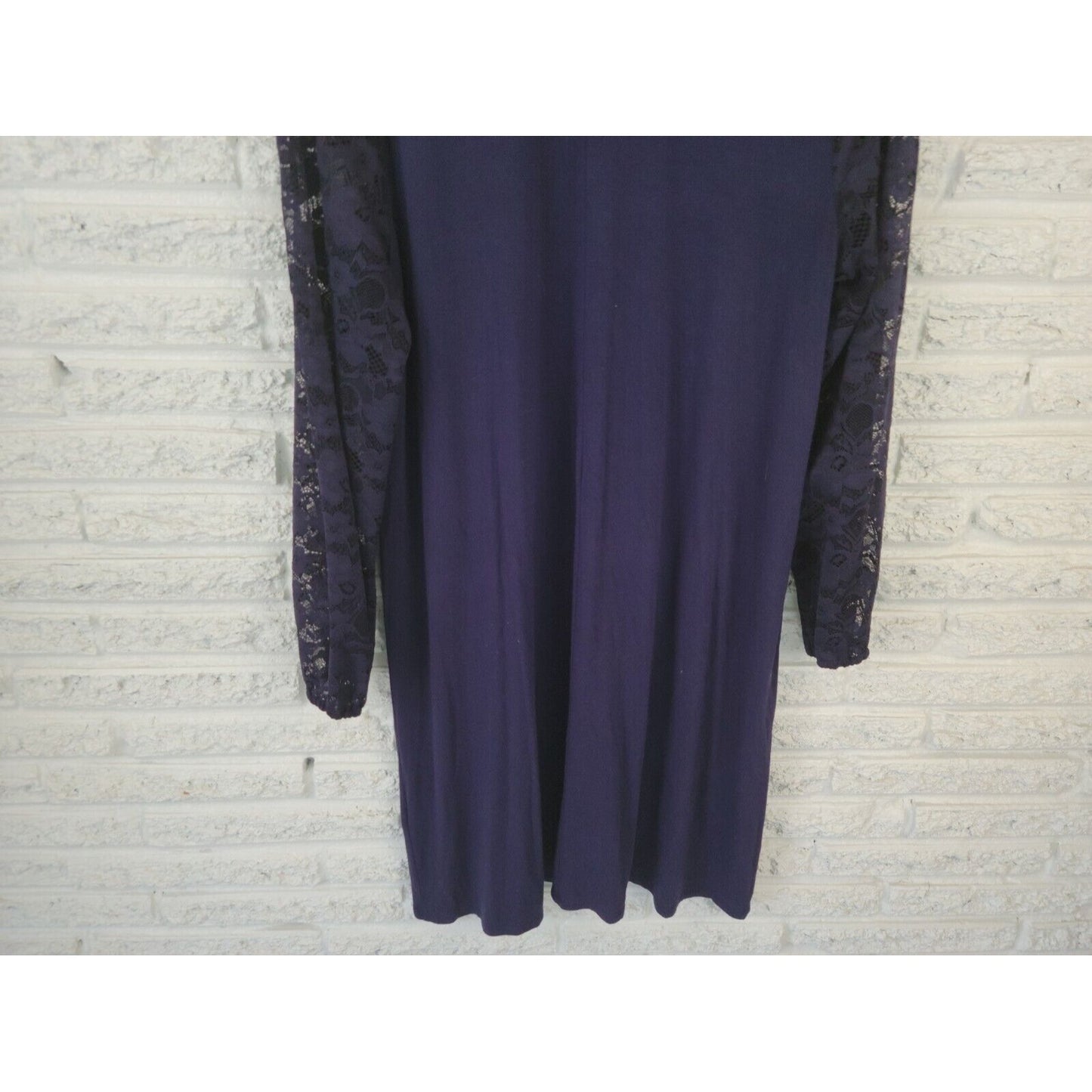 Apt 9 Womens Dress Extra Large XL Mini Shirt Lace Pullover Long Sleeve Office